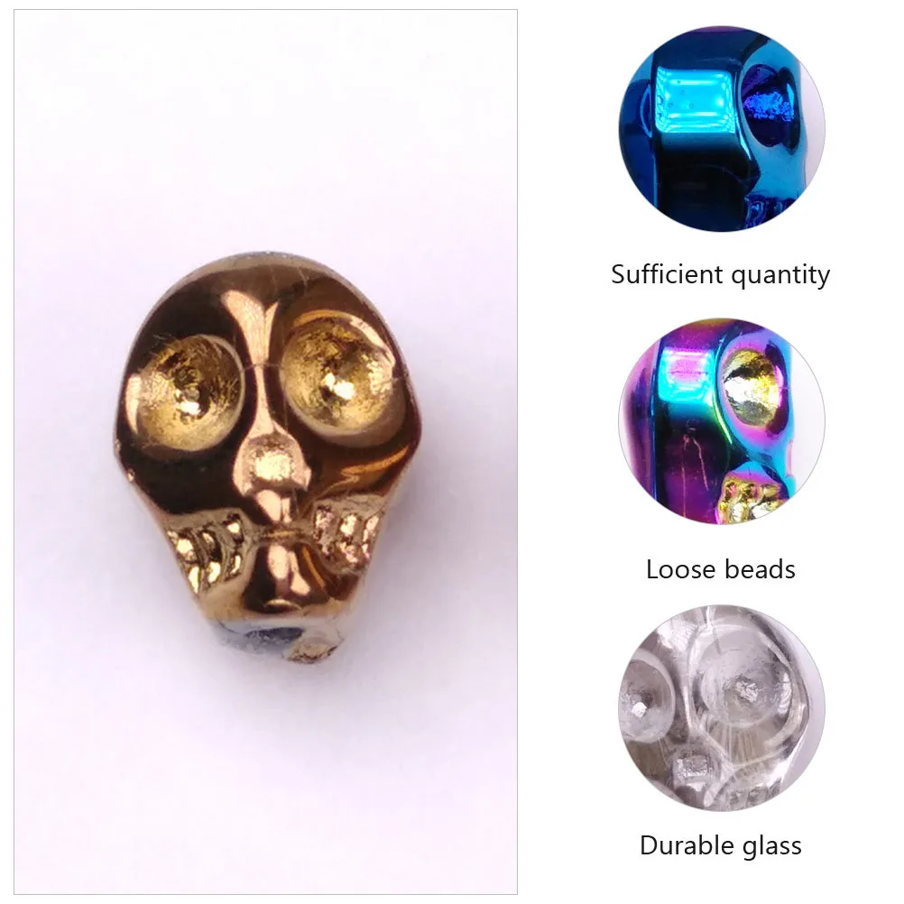 50 Pcs Crystal Micro Glass Bead Charm Loose Bracelet Skull Beads for Jewelry Making Design Charms
50 Pcs Crystal Micro Glass Bead Charm Loose Bracelet Skull Beads for Jewelry Making Design Charms