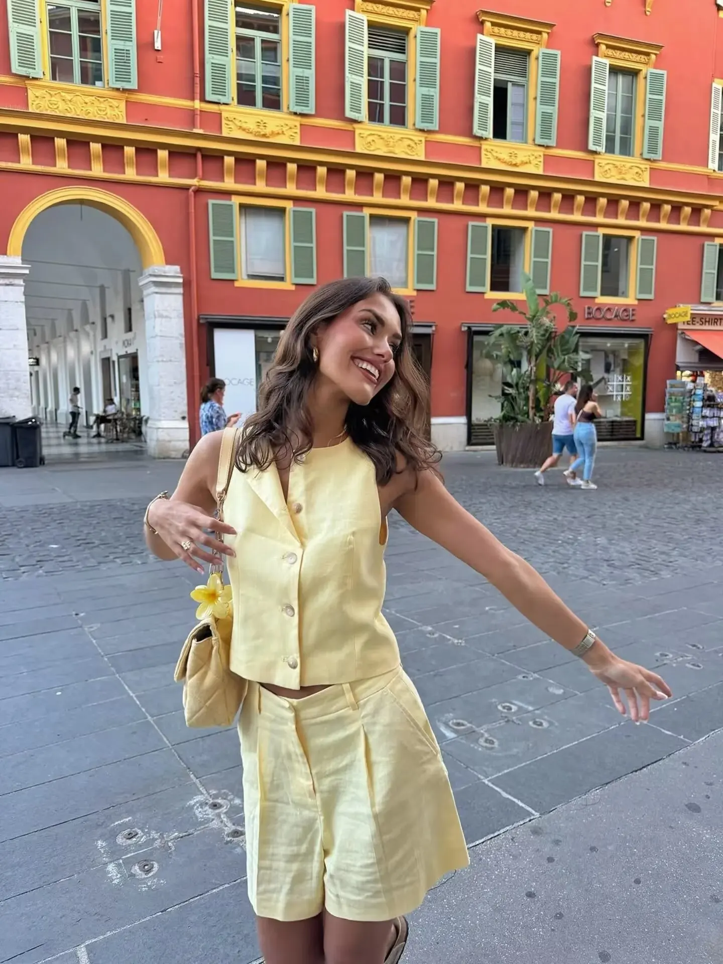 BB6493 ZA25 летняя новая женская одежда в европейском и американском стиле, льняной повседневный однобортный модный жилет 2949332 
BB6493 ZA25 летняя новая женская одежда в европейском и американском стиле, льняной повседневный однобортный модный жилет 2949332