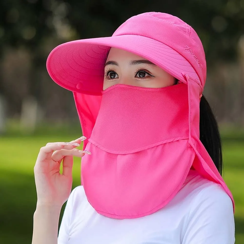 Windproof Rope Anti-UV Shawl Mask Hat Face Covering Wide-Brimmed Picking Tea Hat Soft Breathable Neck Protection Cap Sport 
Windproof Rope Anti-UV Shawl Mask Hat Face Covering Wide-Brimmed Picking Tea Hat Soft Breathable Neck Protection Cap Sport