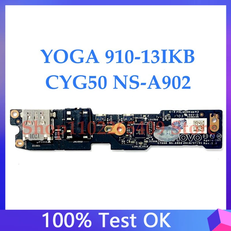 CYG50 NS-A902 High Quality For LENOVO YOGA 910 910-13IKB USB Audio Board Laptop Motherboard 100% Full Working Well
CYG50 NS-A902 High Quality For LENOVO YOGA 910 910-13IKB USB Audio Board Laptop Motherboard 100% Full Working Well