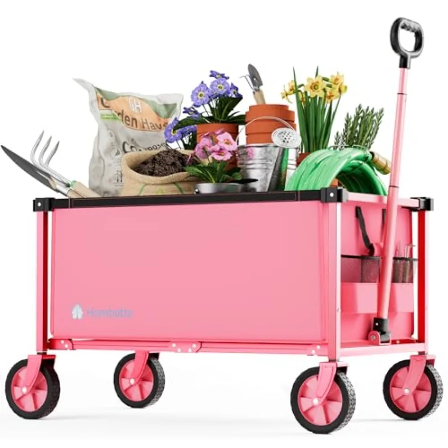 29.3" Collapsible Wagon Cart, 150L Heavy Duty Folding Utility Wagon with Wheels, 260 lbs Load, Portable Rolling Cart for Garden
29.3" Collapsible Wagon Cart, 150L Heavy Duty Folding Utility Wagon with Wheels, 260 lbs Load, Portable Rolling Cart for Garden