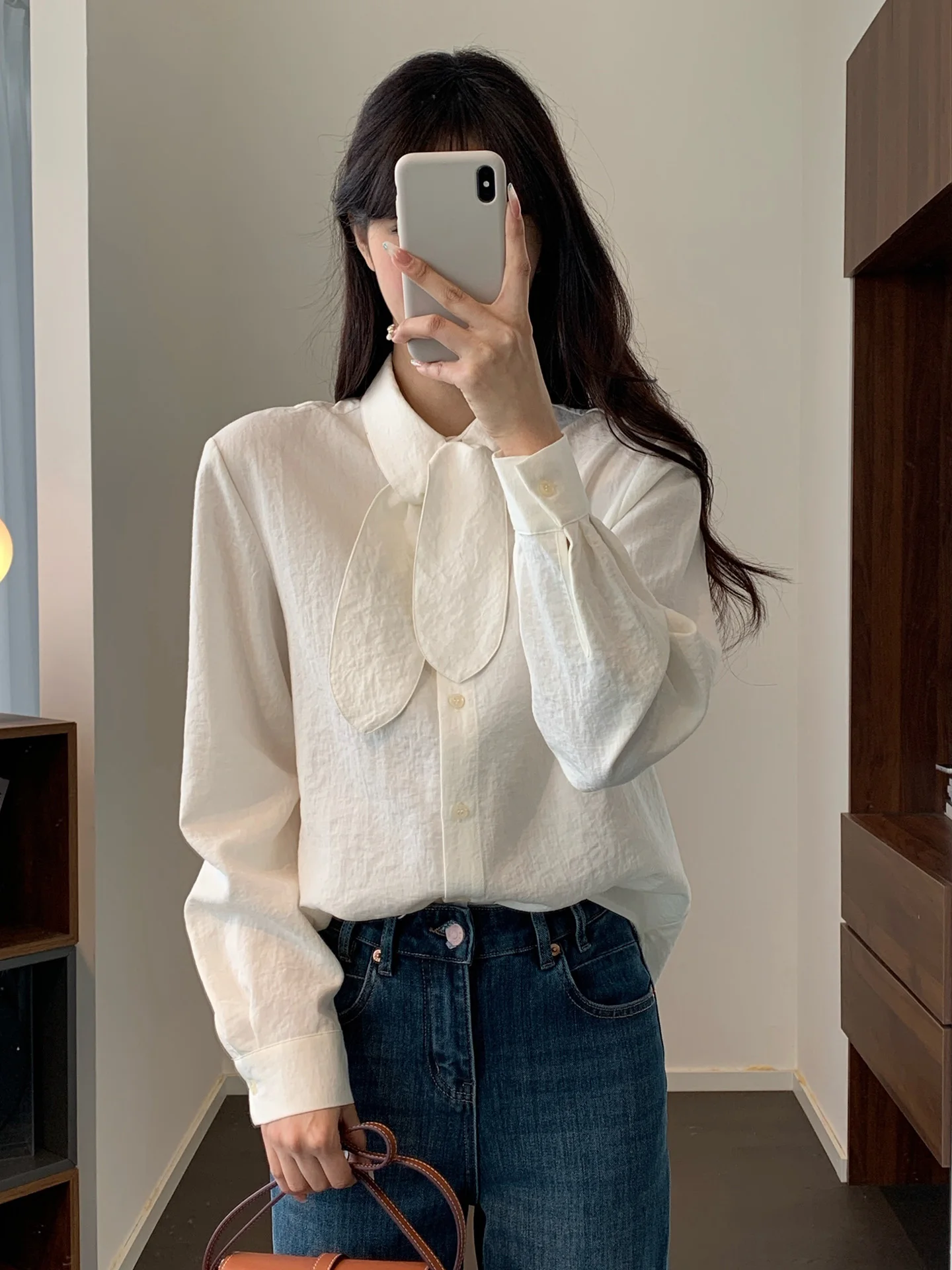 Ele Long Sve irt Casual Sa Design Commute Versatile Age-Defng irt Top for Women Straight Cut Uni Crisprit
Ele Long Sve irt Casual Sa Design Commute Versatile Age-Defng irt Top for Women Straight Cut Uni Crisprit