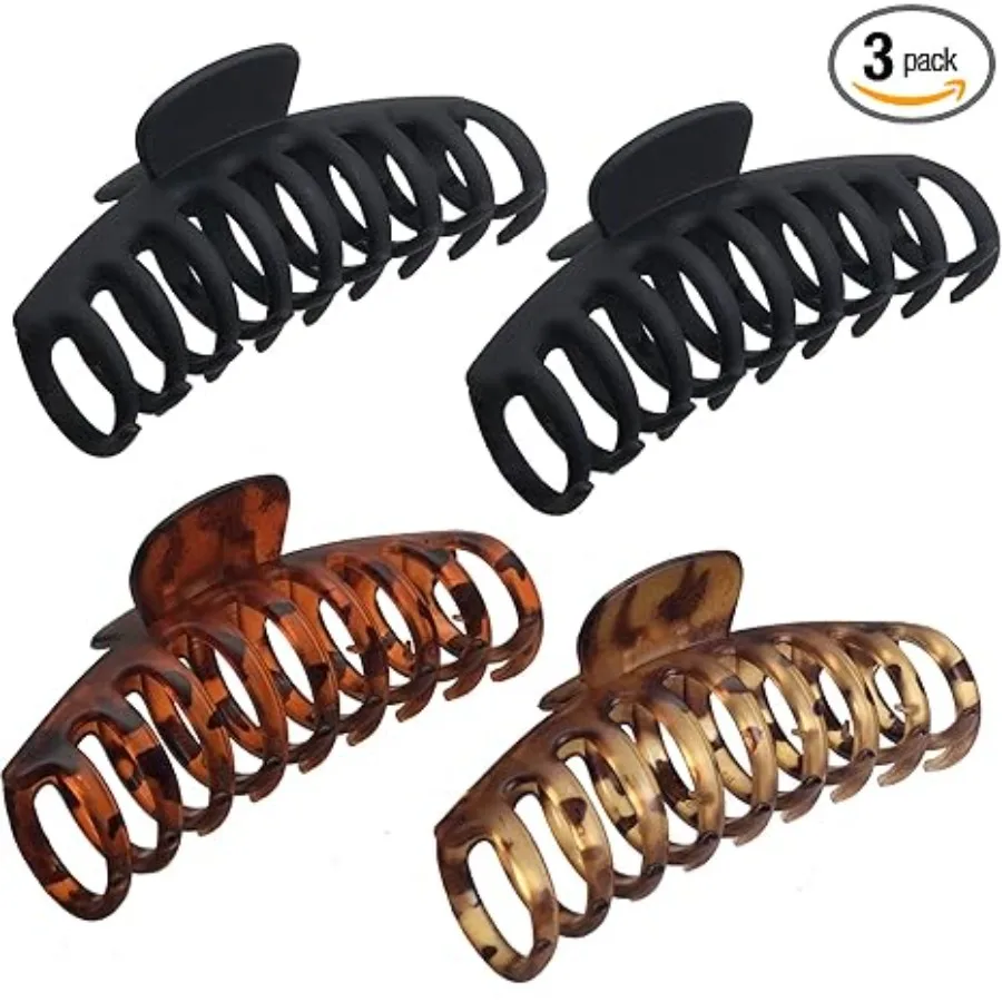 Large Hair Claw Clips for Women 4.3" Matte Leopard Jumbo Hair Clips Non-Slip Ponytail Barrette Strong Hold Claw Clips for Girls Long Thick Hair (4Packs), Style 1
Large Hair Claw Clips for Women 4.3" Matte Leopard Jumbo Hair Clips Non-Slip Ponytail Barrette Strong Hold Claw Clips for Girls Long Thick Hair (4Packs), Style 1