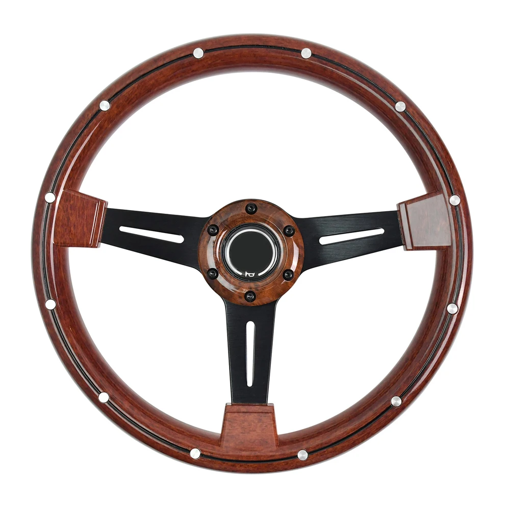 NADIR 14 Inch 340mm Classic Retro Steering Wheel Wood Grain PCD 74mm Falt Anti-Slip Bracket Drift Sport Steering Wheel for Game
NADIR 14 Inch 340mm Classic Retro Steering Wheel Wood Grain PCD 74mm Falt Anti-Slip Bracket Drift Sport Steering Wheel for Game