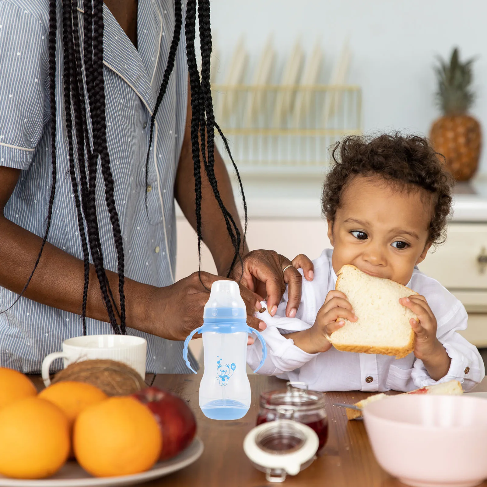 1 комплект, детская бутылочка, меняющая температуру, с широким горлышком, бутылочка для кормления, безопасная, прочная, простая сборка, разборка, герметичный дизайн 
1 комплект, детская бутылочка, меняющая температуру, с широким горлышком, бутылочка для кормления, безопасная, прочная, простая сборка, разборка, герметичный дизайн