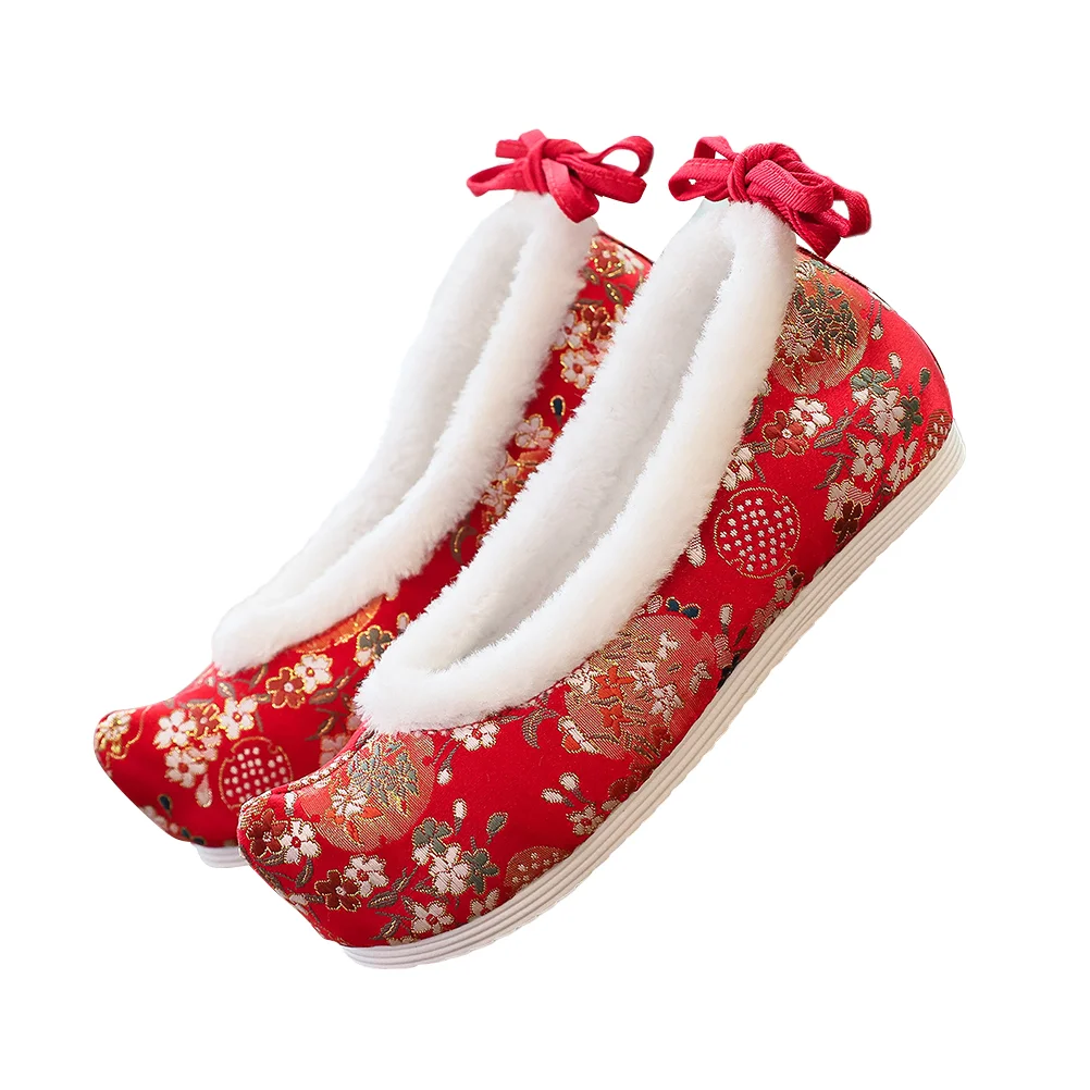 Pomegranate Flower Flats Red Cloth Shoes Chinese Style Hanfu Costume Embroidered Footwear Girls
Pomegranate Flower Flats Red Cloth Shoes Chinese Style Hanfu Costume Embroidered Footwear Girls