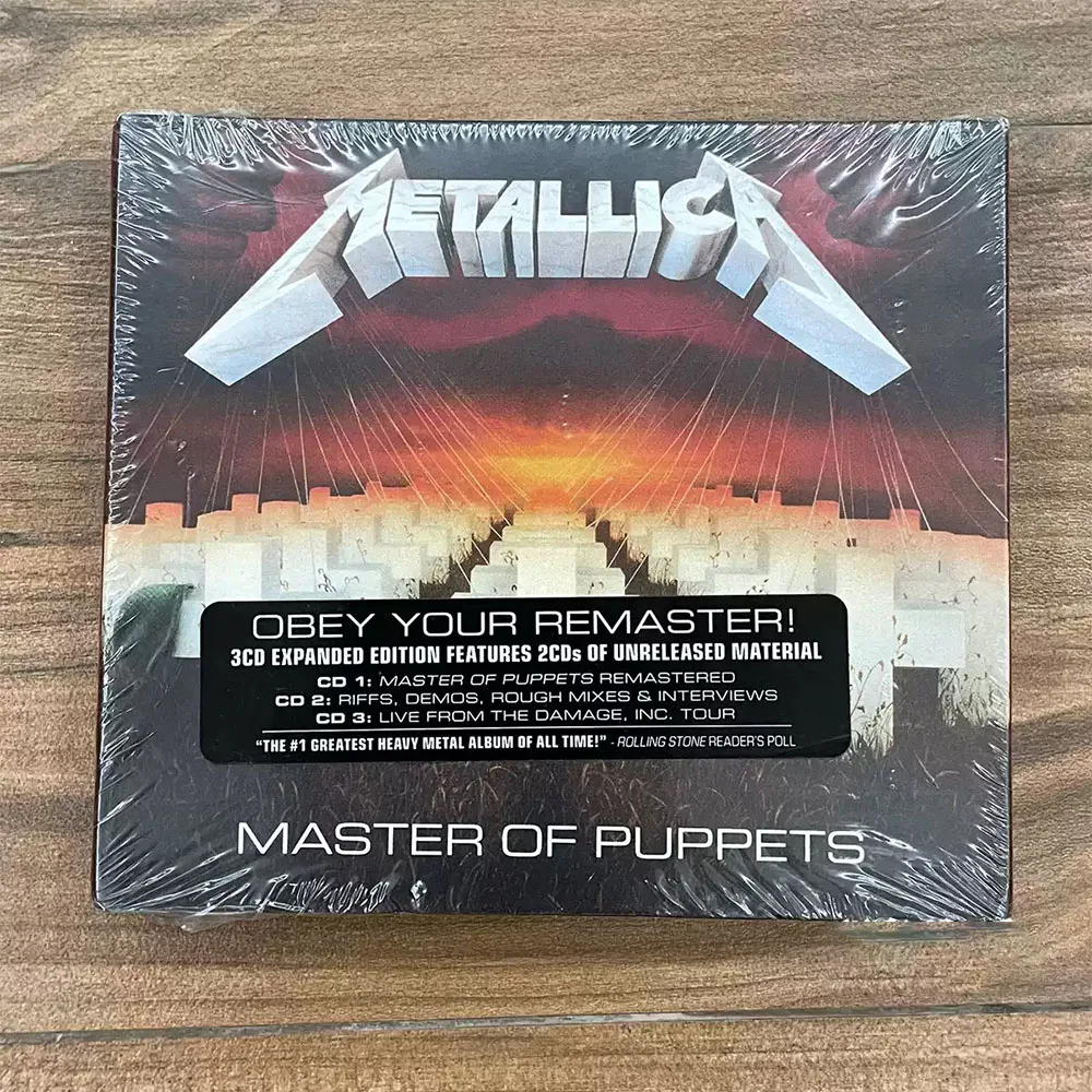 CD ' Master of Puppets Metallica' This Is The 3CD Remastered Deluxe Edition of "Master of Puppets", The Third Studio Album
CD ' Master of Puppets Metallica' This Is The 3CD Remastered Deluxe Edition of "Master of Puppets", The Third Studio Album