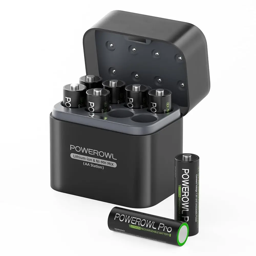 Free Shipping Rechargeable Lithium AA Batteries 8 Pack with Charger, 1.5V Constant Voltage 3600mWh Double A Battery with Lithium
Free Shipping Rechargeable Lithium AA Batteries 8 Pack with Charger, 1.5V Constant Voltage 3600mWh Double A Battery with Lithium