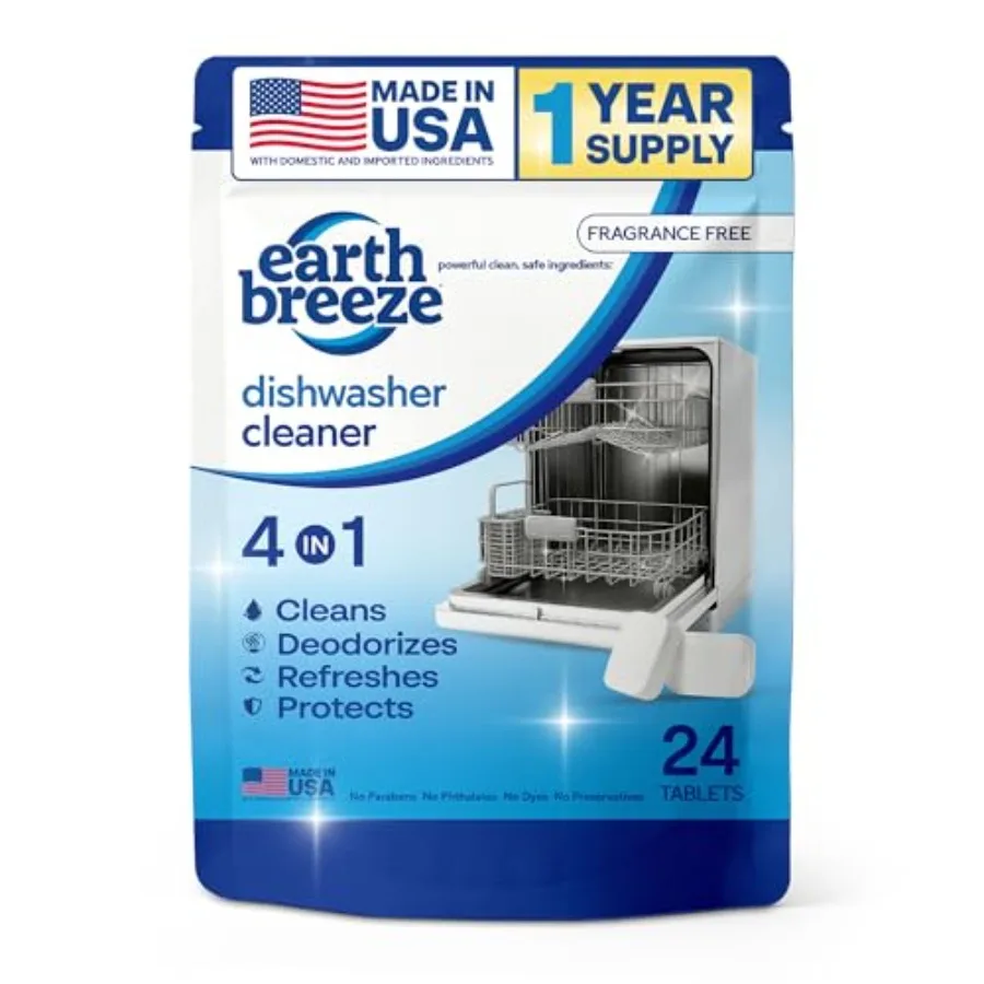 Dishwasher Cleaner Tablets 4-in-1 Cleans, Deodorizes, Refreshes and Protects Removes Odor, Buildup and Residue Fragrance Free,
Dishwasher Cleaner Tablets 4-in-1 Cleans, Deodorizes, Refreshes and Protects Removes Odor, Buildup and Residue Fragrance Free,