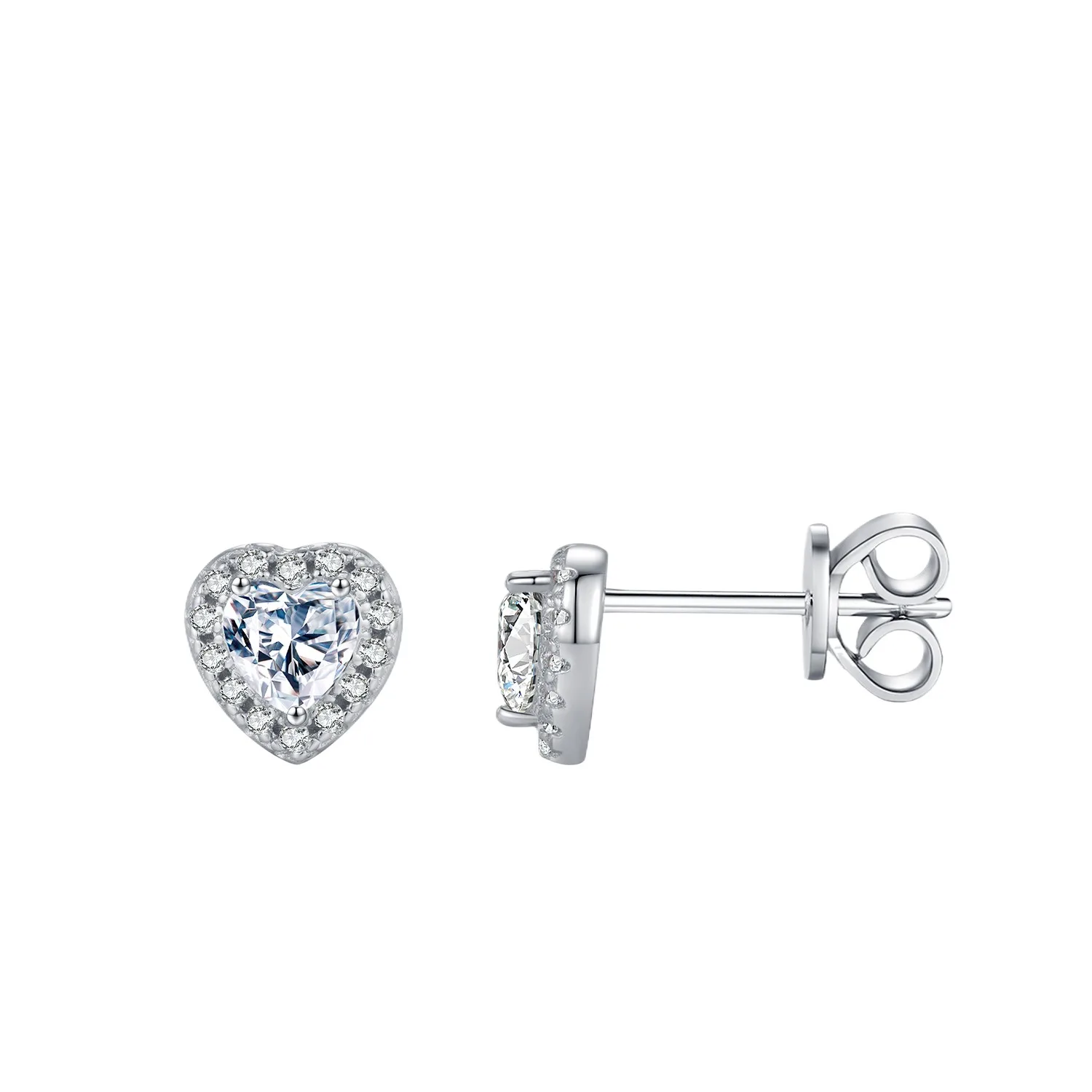 Dawn's Jewel D Color Moissanite Stud Earrings Female S925 Sterling Silver Japanese Korean Sweet Heart Full Diamond Design
Dawn's Jewel D Color Moissanite Stud Earrings Female S925 Sterling Silver Japanese Korean Sweet Heart Full Diamond Design