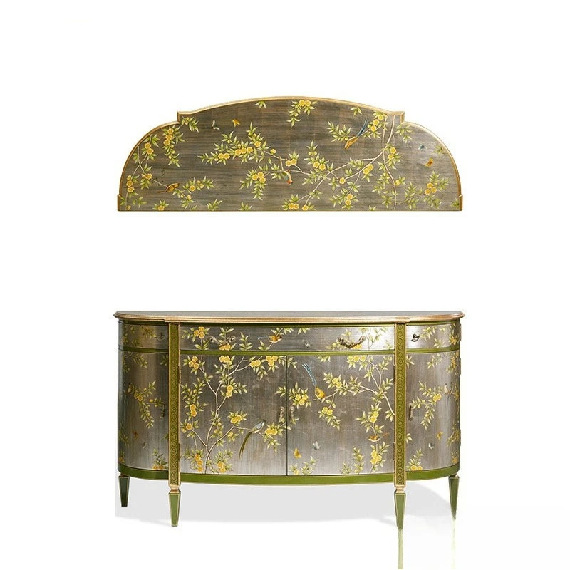 Chinese style hand-painted flowers and birds 1.5 meters Villa foyer Entrance desk Entrance cabinet furniture
Chinese style hand-painted flowers and birds 1.5 meters Villa foyer Entrance desk Entrance cabinet furniture