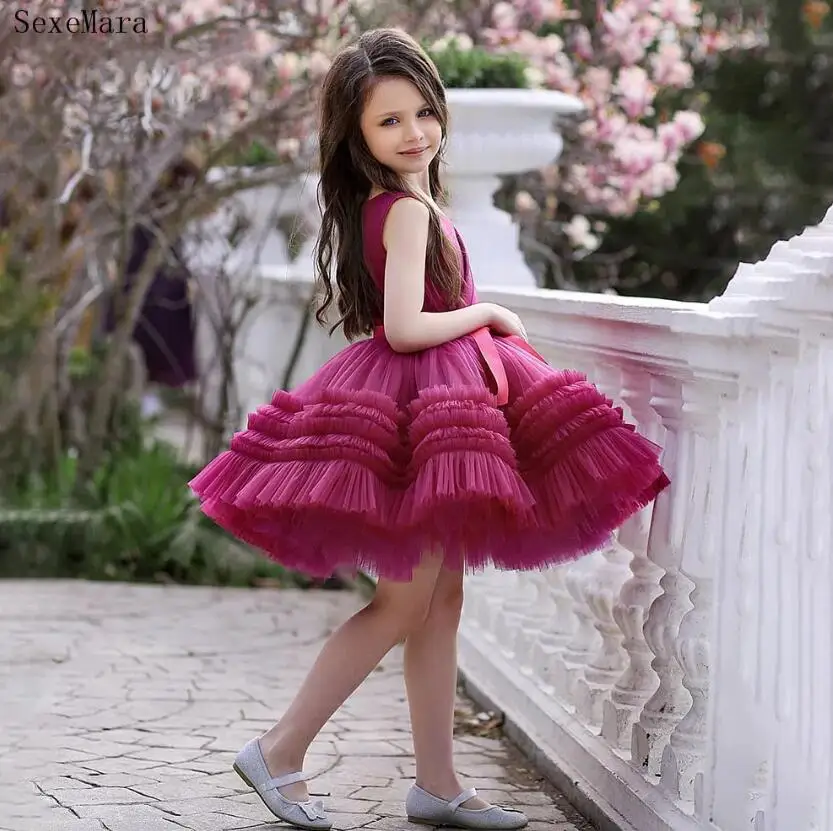 Custom Made Puffy Flower Girl Dress Princess Dress Burgundy Tulle Baby Birthday Dress Girls Dress Party Prom Gowns
Custom Made Puffy Flower Girl Dress Princess Dress Burgundy Tulle Baby Birthday Dress Girls Dress Party Prom Gowns
