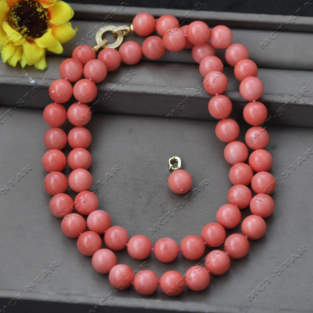 MTC·STAR 35" 14mm Coral-Pink Round Sunth Sea Shell Pearl CZ Necklace Pendant (Z14603)
MTC·STAR 35" 14mm Coral-Pink Round Sunth Sea Shell Pearl CZ Necklace Pendant (Z14603)