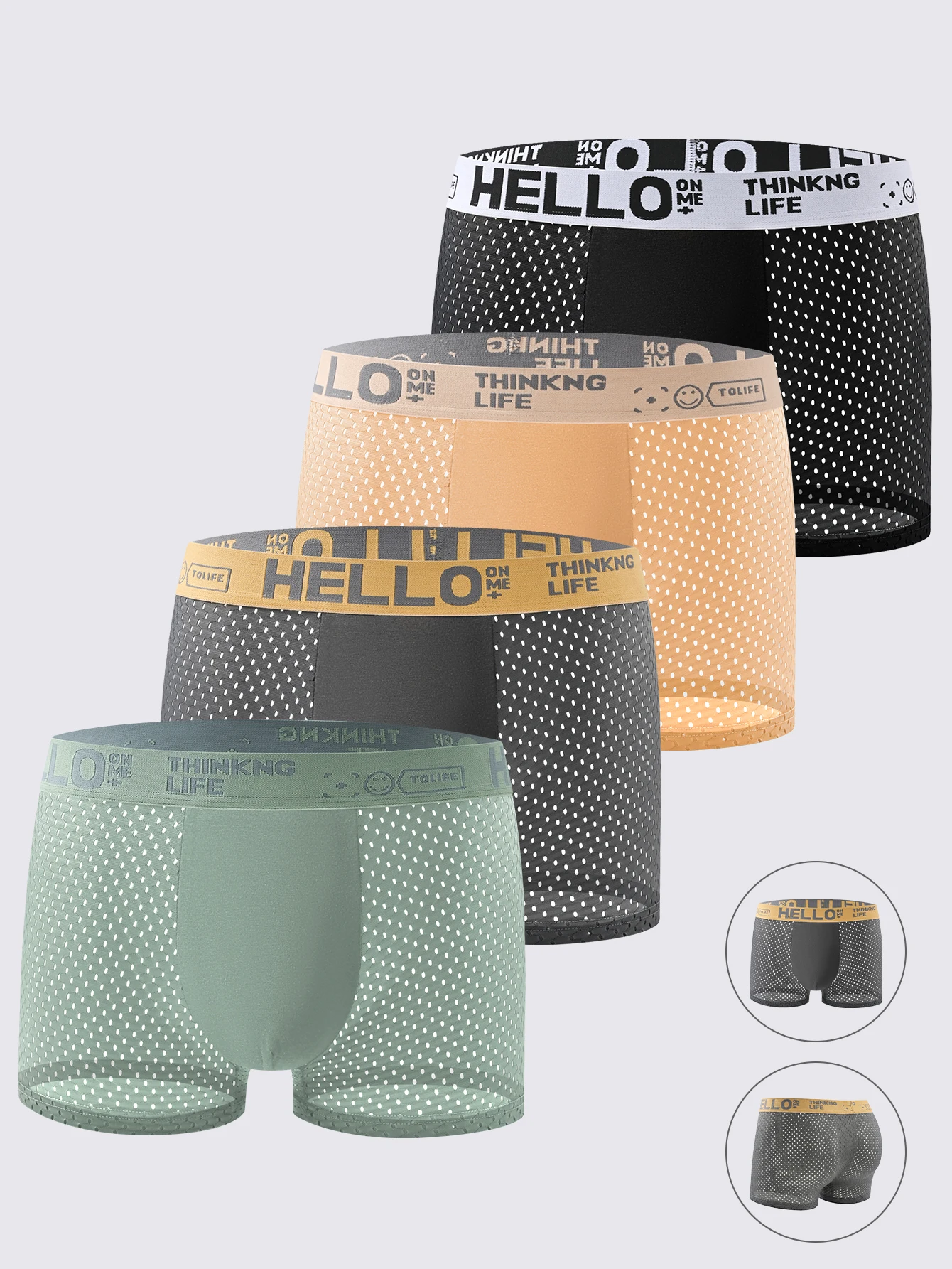 4-Pack Men's Classic Fashion Briefs Soft Breathable Multicolor Comfortable Health-Minded Men's Sporty Underwear
4-Pack Men's Classic Fashion Briefs Soft Breathable Multicolor Comfortable Health-Minded Men's Sporty Underwear