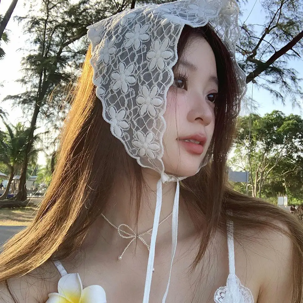 Triangle Lace Scarf Embroidery Floral Lace Hair Scarf Wraps Half Skirt Butt Curtain Skirt Lace-up Multifunctional Sweet Headband
Triangle Lace Scarf Embroidery Floral Lace Hair Scarf Wraps Half Skirt Butt Curtain Skirt Lace-up Multifunctional Sweet Headband