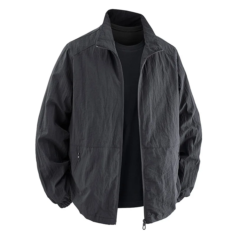 2025 Spring Autumn Fashion Men's Solid Color Stand Collar Long Sleeve Casual Trendy Loose Waterproof Jacket Male Coat Clothes
2025 Spring Autumn Fashion Men's Solid Color Stand Collar Long Sleeve Casual Trendy Loose Waterproof Jacket Male Coat Clothes
