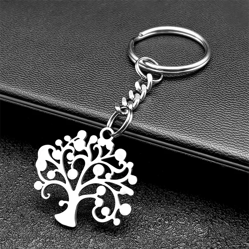 Classic Tree of Life Pendant Keychain for Women Men Stainless Steel Silver Color Man Love Key Ring Jewelry GiftsZZZ3467
Classic Tree of Life Pendant Keychain for Women Men Stainless Steel Silver Color Man Love Key Ring Jewelry GiftsZZZ3467
