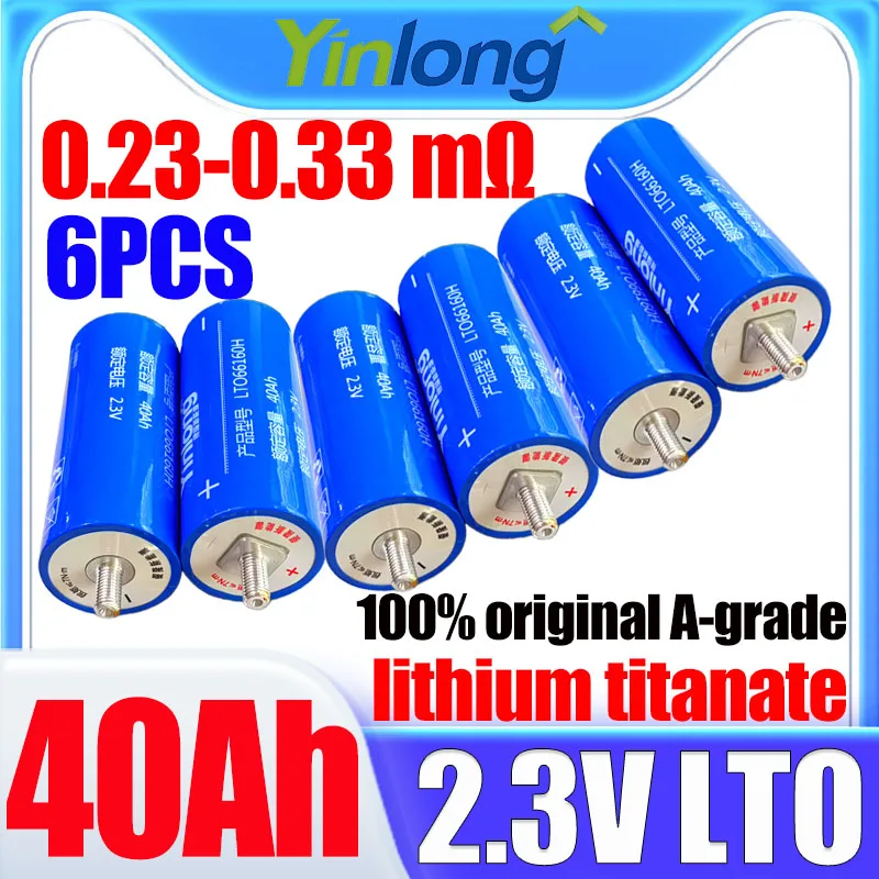 100% original Yinlong Grade A 2.3V 40ah lithium titanate battery 10c lto 66160 DIY 12V 24V 48V RV Car audio rechargeable battery
100% original Yinlong Grade A 2.3V 40ah lithium titanate battery 10c lto 66160 DIY 12V 24V 48V RV Car audio rechargeable battery