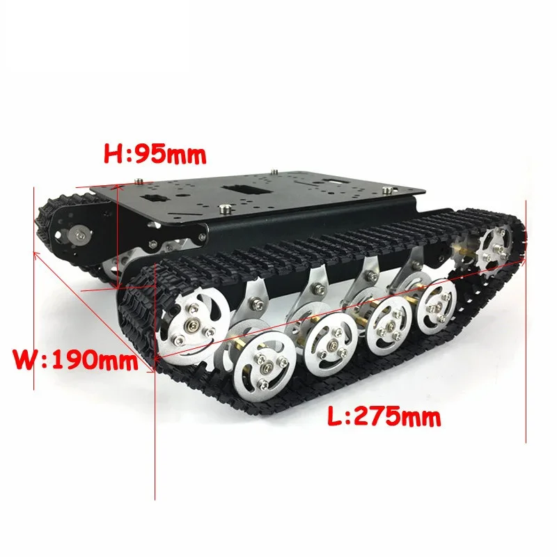 Metal Shock Absorbing Tank Chassis Double-layer Robot Car Chassis With Acrylic Panel For Arduino/Nodemcu/ Raspberry Pie TS100
Metal Shock Absorbing Tank Chassis Double-layer Robot Car Chassis With Acrylic Panel For Arduino/Nodemcu/ Raspberry Pie TS100