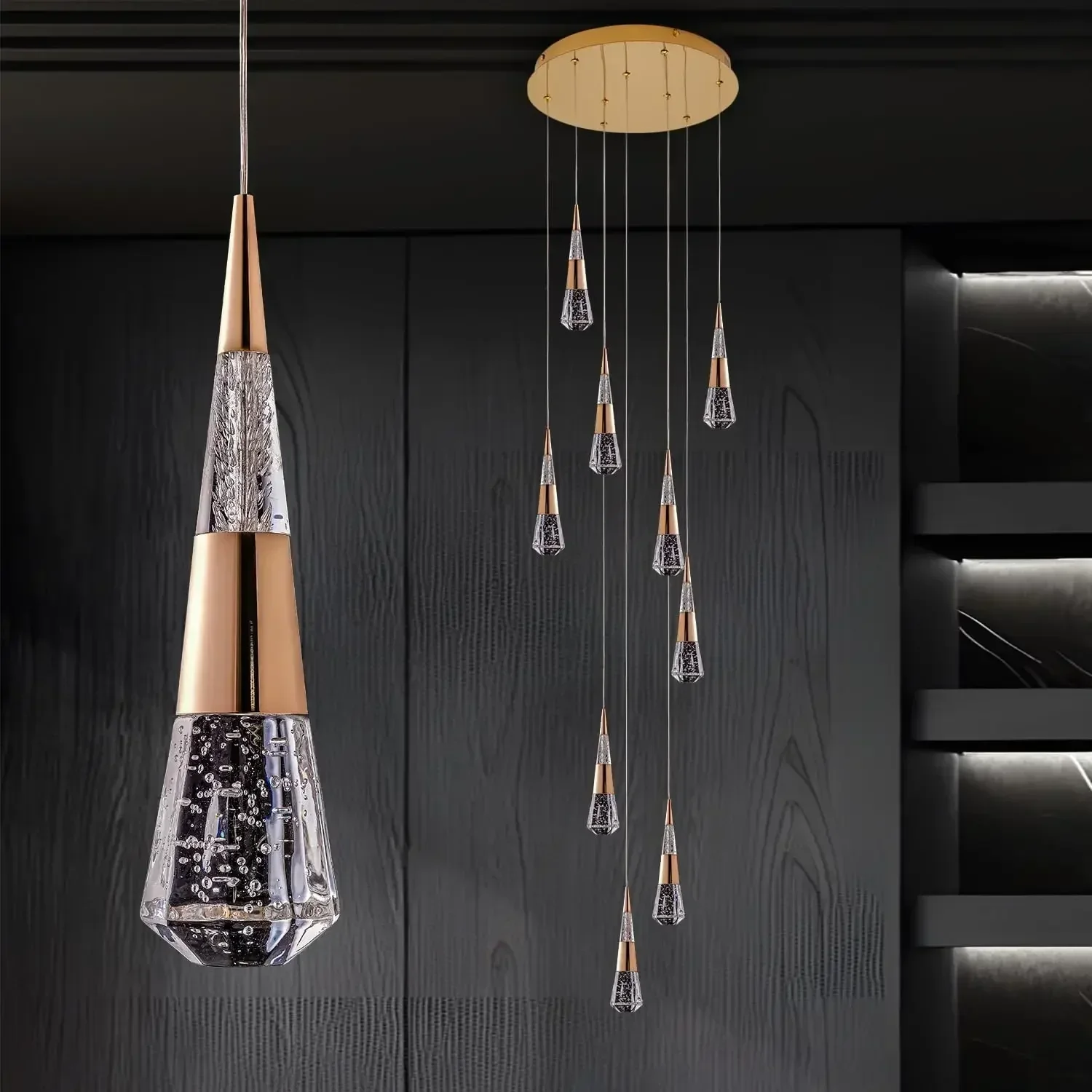 GHEUVNJ Modern Chandelier, 9 Light Gold Led Chandelier for Dining Room Dimmable with Remote,High Ceiling Hanging
GHEUVNJ Modern Chandelier, 9 Light Gold Led Chandelier for Dining Room Dimmable with Remote,High Ceiling Hanging