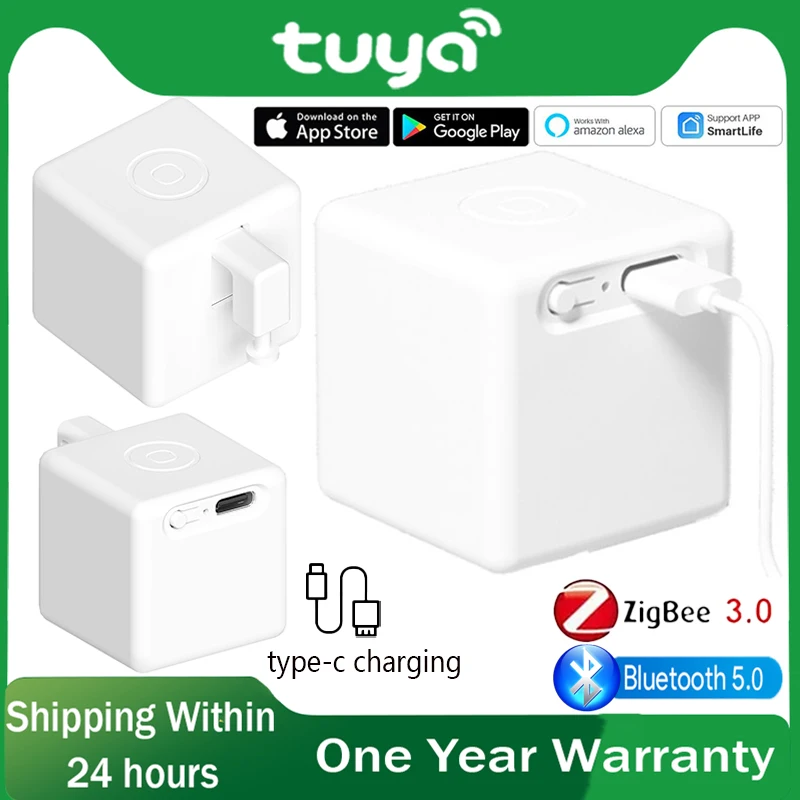 Tuya Smart Bluetooth Fingerbot Switch Button Remote Controller Tuya BLE Zigbee Finger Robot Support Smart Life App Voice Control
Tuya Smart Bluetooth Fingerbot Switch Button Remote Controller Tuya BLE Zigbee Finger Robot Support Smart Life App Voice Control