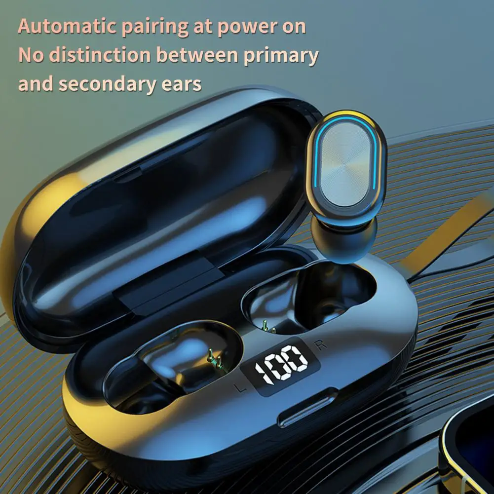 Portable Wireless Bluetooth Earphone LED Digital Display Fingerprint Touch Subwoofer Listen to Music Mini Wireless Headphones
Portable Wireless Bluetooth Earphone LED Digital Display Fingerprint Touch Subwoofer Listen to Music Mini Wireless Headphones