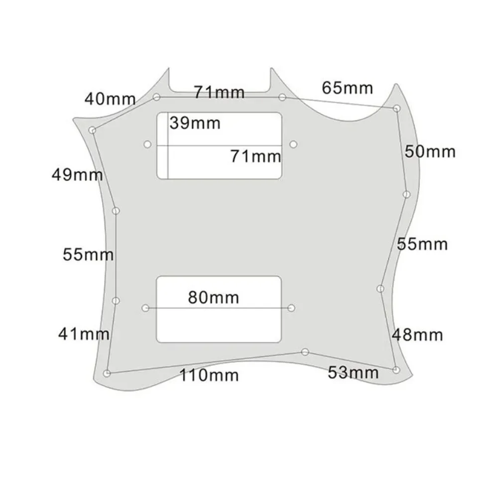 Guitar Pickguard Black Full-Face Pickguard SG G-310 Scratch Plate For Epi Electric Guitar Musical Instruments Parts
Guitar Pickguard Black Full-Face Pickguard SG G-310 Scratch Plate For Epi Electric Guitar Musical Instruments Parts