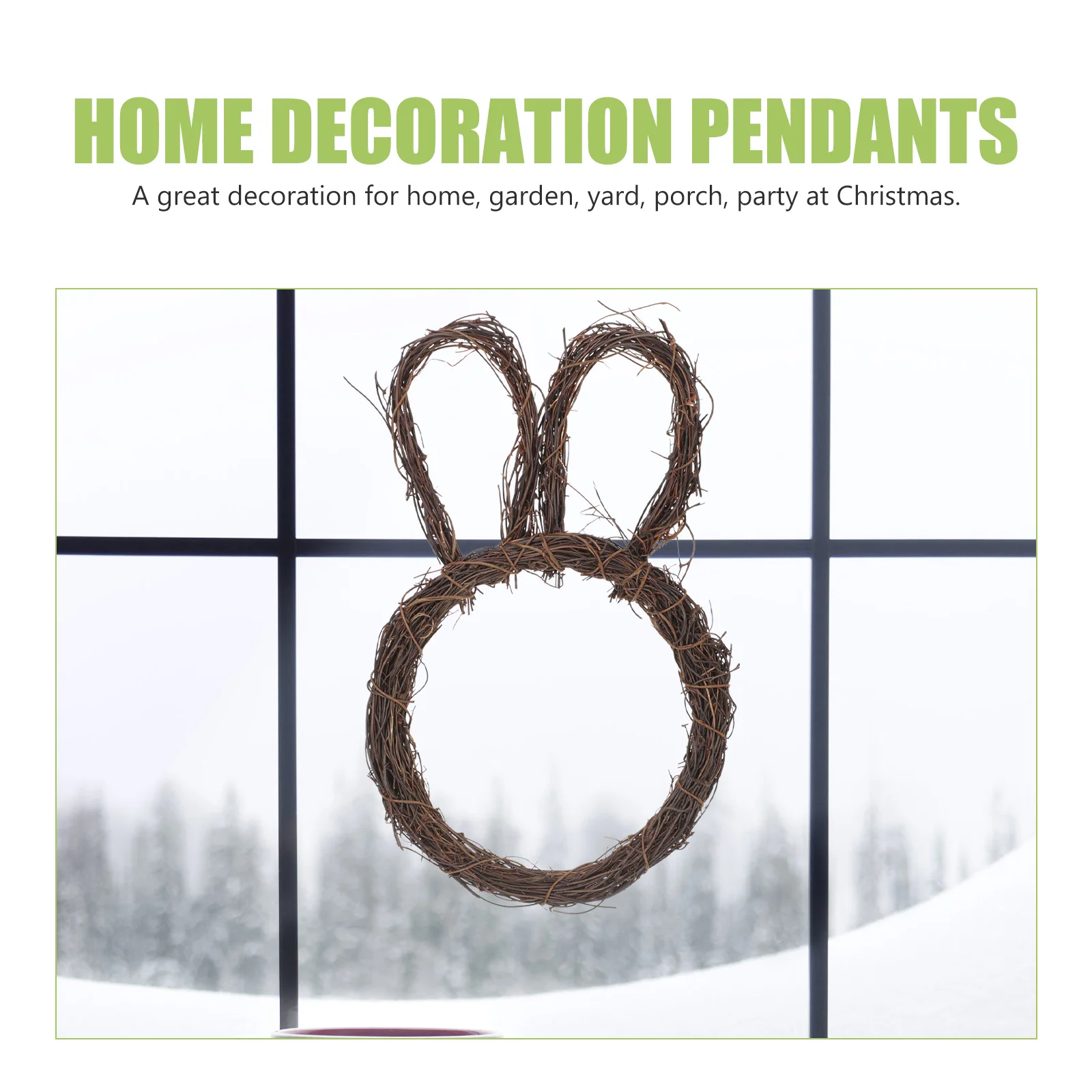 Rabbit Shape Garland Ornament Woven Rattan Diy Wreath Frame For Christmas Home Garden Party Decor Craft Hanging Decoration
Rabbit Shape Garland Ornament Woven Rattan Diy Wreath Frame For Christmas Home Garden Party Decor Craft Hanging Decoration