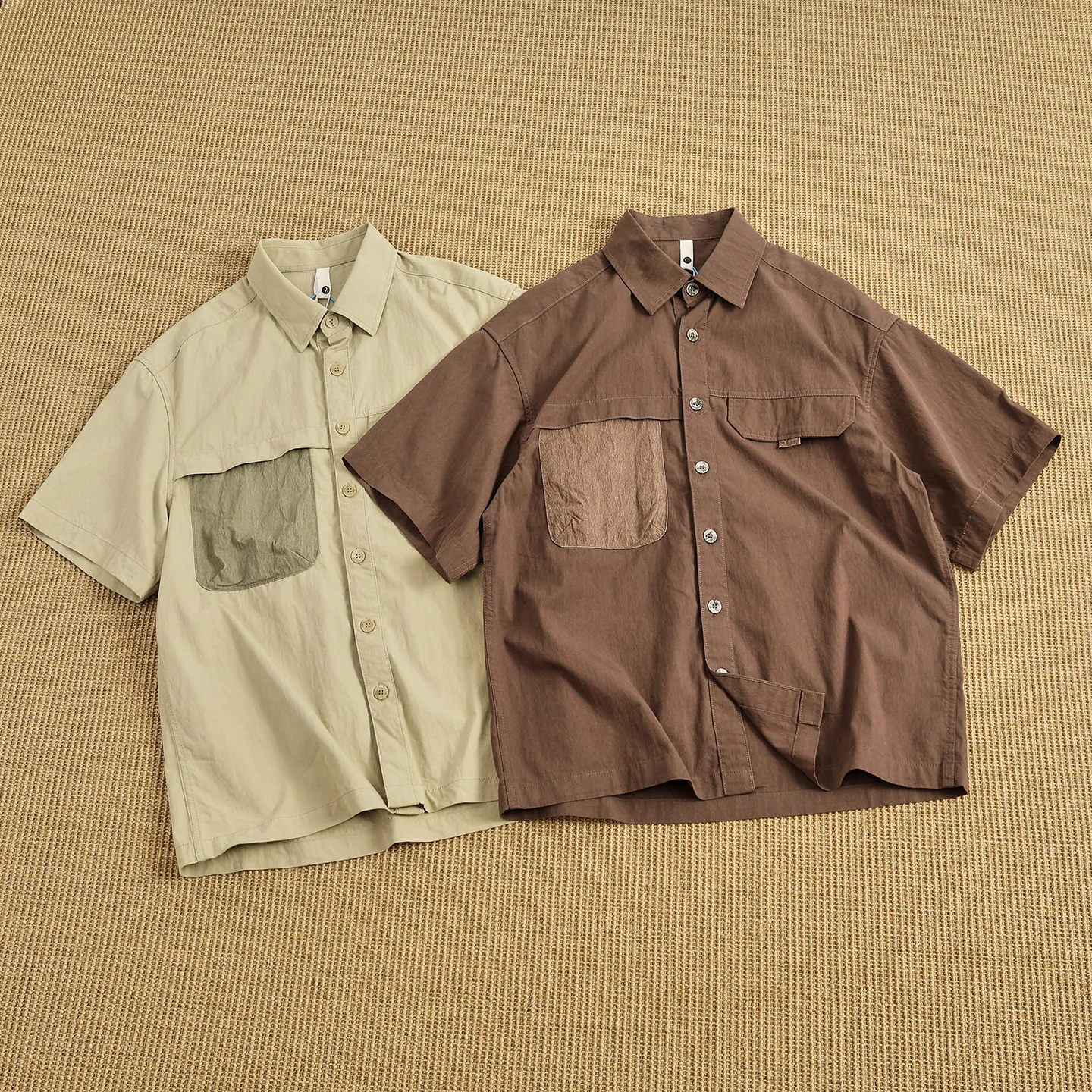 2026 Summer New Mountain Style Short-sleeved Lapel Cargo Shirt Men's Pocket Design Loose Breathable Cotton Blend Casual Tops
2026 Summer New Mountain Style Short-sleeved Lapel Cargo Shirt Men's Pocket Design Loose Breathable Cotton Blend Casual Tops