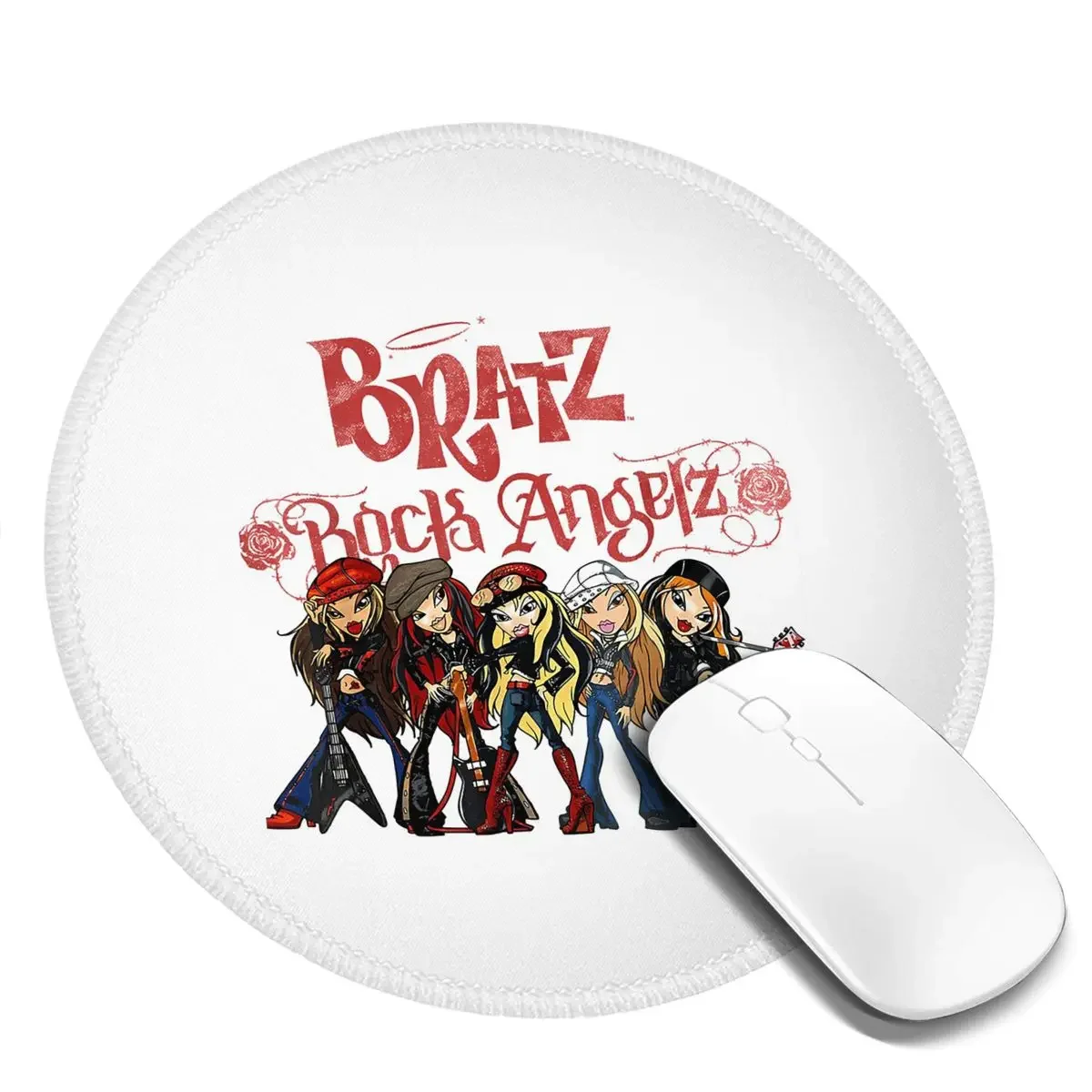 Bratz Rock Angelz Group Shot Round Mouse Pad Computer Keyboard Mouse Mat Gamer PC Desk Mat Office Table Mats
Bratz Rock Angelz Group Shot Round Mouse Pad Computer Keyboard Mouse Mat Gamer PC Desk Mat Office Table Mats
