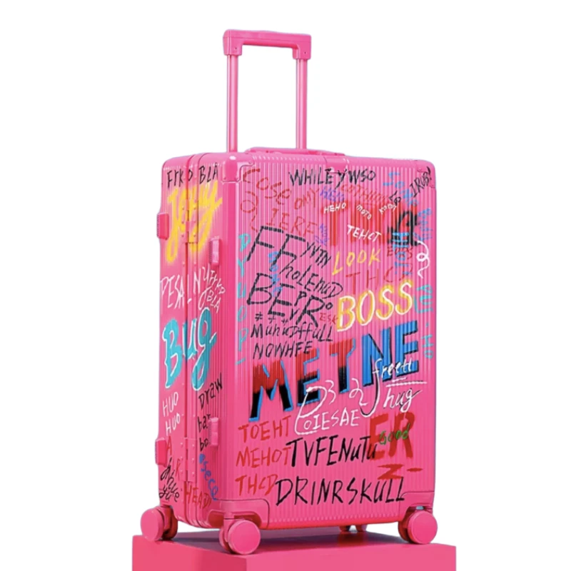 Customizable Luggage - Hand-painted Design Trolley Suitcase with TSA Lock, New Unisex Travel Luggage
Customizable Luggage - Hand-painted Design Trolley Suitcase with TSA Lock, New Unisex Travel Luggage