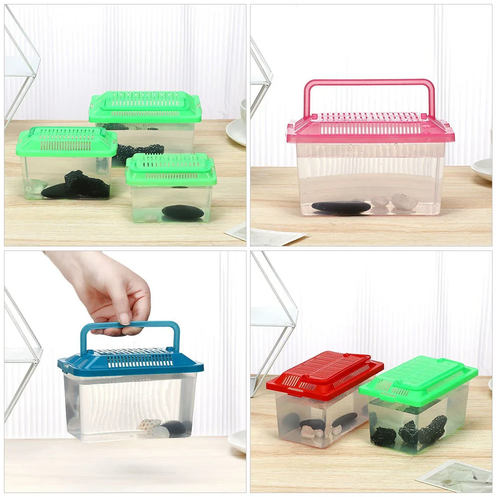 Handheld Aquarium Plastic Fish Tank Pet Hamster Box Smooth Surface Creative Design Reptile Feeding Plastic Aquarium
Handheld Aquarium Plastic Fish Tank Pet Hamster Box Smooth Surface Creative Design Reptile Feeding Plastic Aquarium