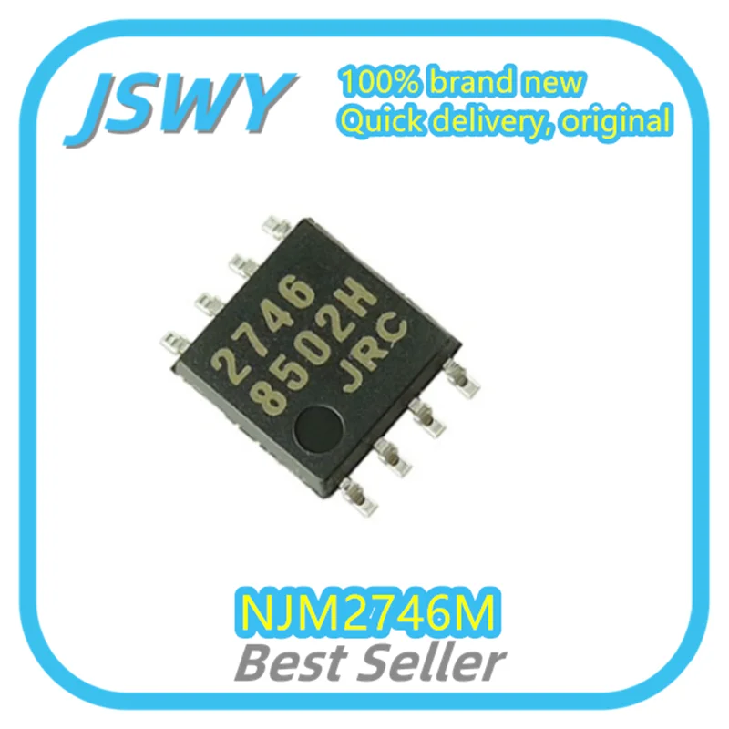 (10/100pcs) NJM2746M NJM2746 Silkscreen 2746 SOP-8 Integrated Circuit IC New Stock Bulk Stock
(10/100pcs) NJM2746M NJM2746 Silkscreen 2746 SOP-8 Integrated Circuit IC New Stock Bulk Stock