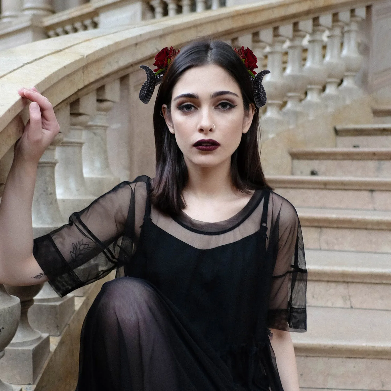 Gothic Hairb Decorative Photo Props Halloween Festival Costumes Women Headdress Comfortable Matches Clothes Hairstyles
Gothic Hairb Decorative Photo Props Halloween Festival Costumes Women Headdress Comfortable Matches Clothes Hairstyles