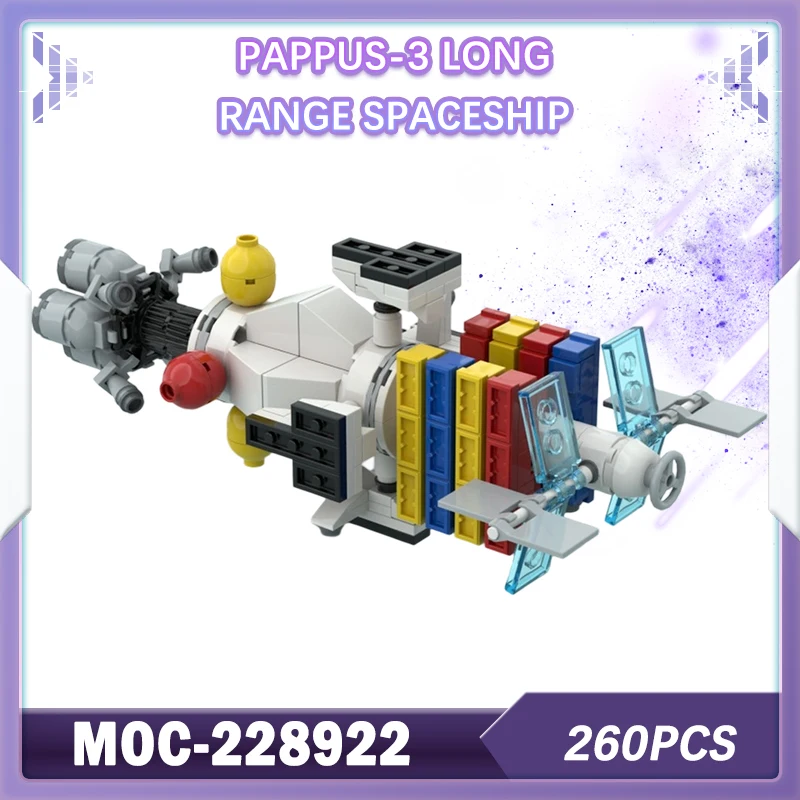 260PCS MOC-228922 Pappus-3 Long Range Spaceship Building Block Model Brick Set Creative Children's Day Birthday Gifts
260PCS MOC-228922 Pappus-3 Long Range Spaceship Building Block Model Brick Set Creative Children's Day Birthday Gifts