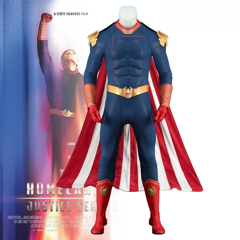 The Boys Season 5 Homelander Cosplay Costume Printed Jumpsuit Halloween Bodysuit Suit Rubber Printed Tight Fitted Outfit HCos
The Boys Season 5 Homelander Cosplay Costume Printed Jumpsuit Halloween Bodysuit Suit Rubber Printed Tight Fitted Outfit HCos