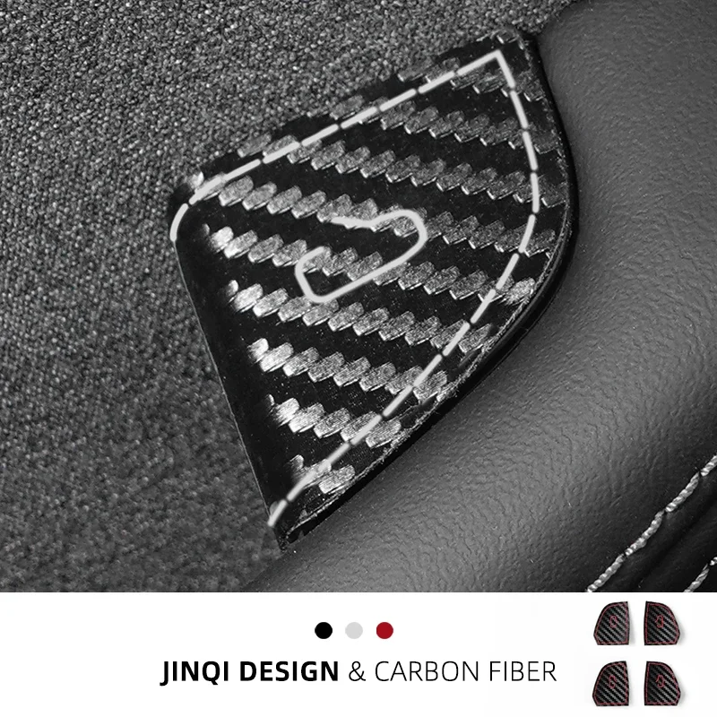 Suitable for Tesla Huanxin model 3/y door switch button sticker carbon fiber pattern interior accessories modified accessories
Suitable for Tesla Huanxin model 3/y door switch button sticker carbon fiber pattern interior accessories modified accessories