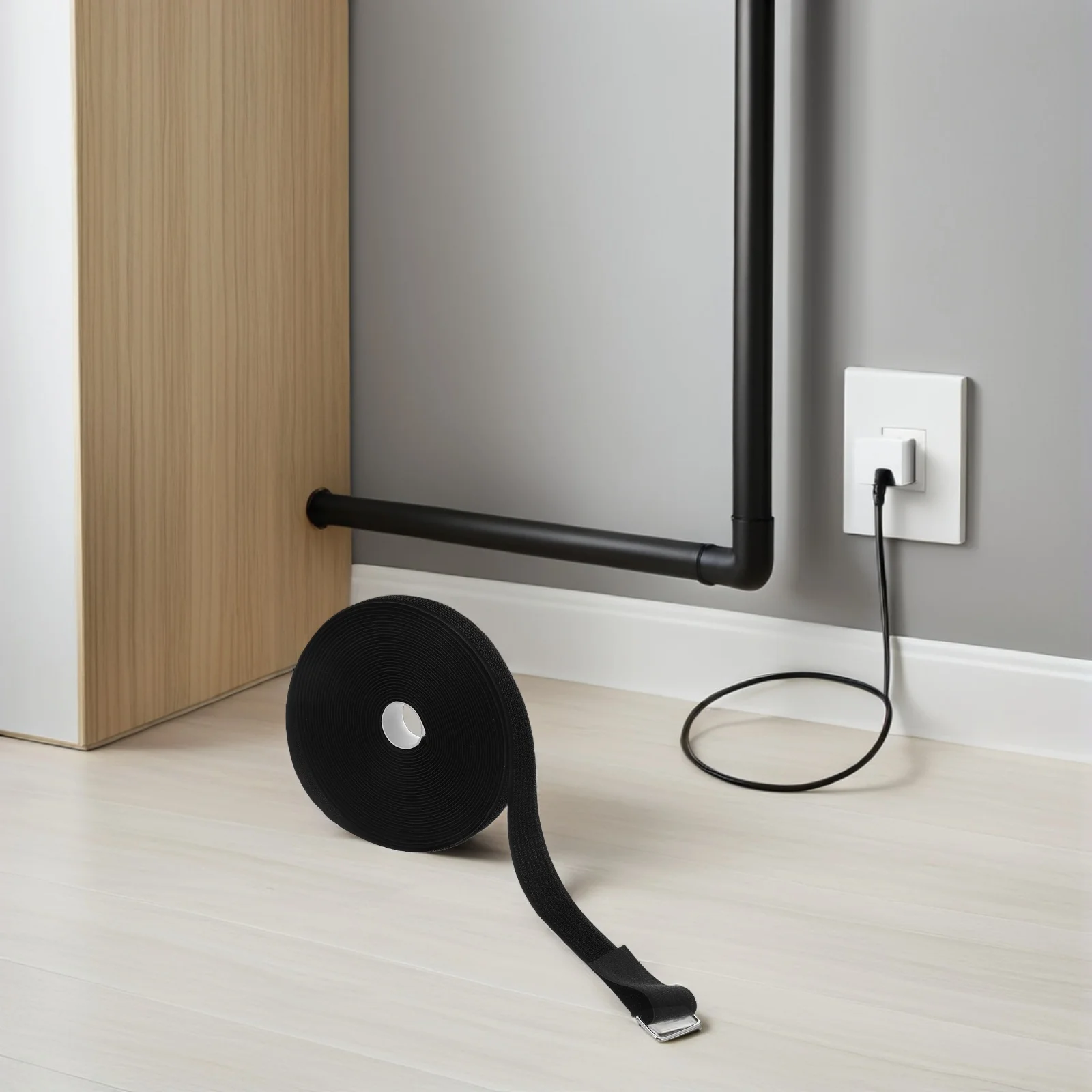 1Set Reusable Hook Loop Cable Strap Black Nylon Adjustable Fastening Tape 10M Cord Organizer for Wire Management Home Office
1Set Reusable Hook Loop Cable Strap Black Nylon Adjustable Fastening Tape 10M Cord Organizer for Wire Management Home Office