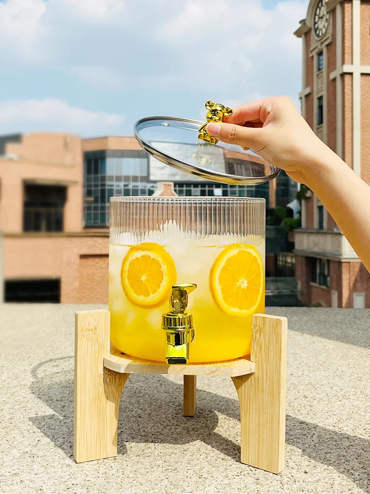 #Glass mixometer is resistant to high temperature, large capacity homemade beer, fruit tea, juice barrel with faucet
#Glass mixometer is resistant to high temperature, large capacity homemade beer, fruit tea, juice barrel with faucet