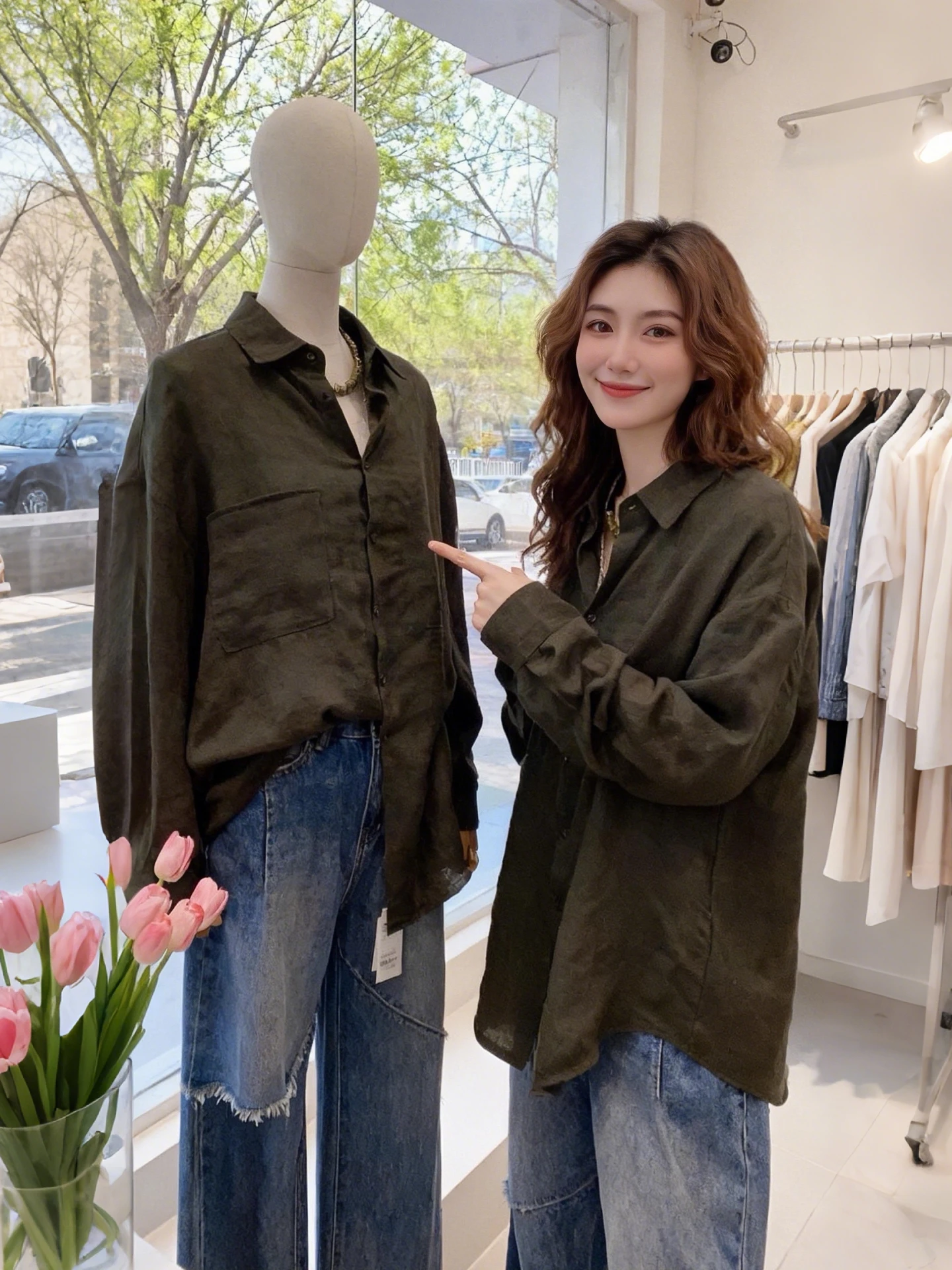 Cotton Linen Shirt Women's Mid-Length Loose Fit Commute Style Spring Autumn Breathable Long Sleeve Collar Button down
Cotton Linen Shirt Women's Mid-Length Loose Fit Commute Style Spring Autumn Breathable Long Sleeve Collar Button down