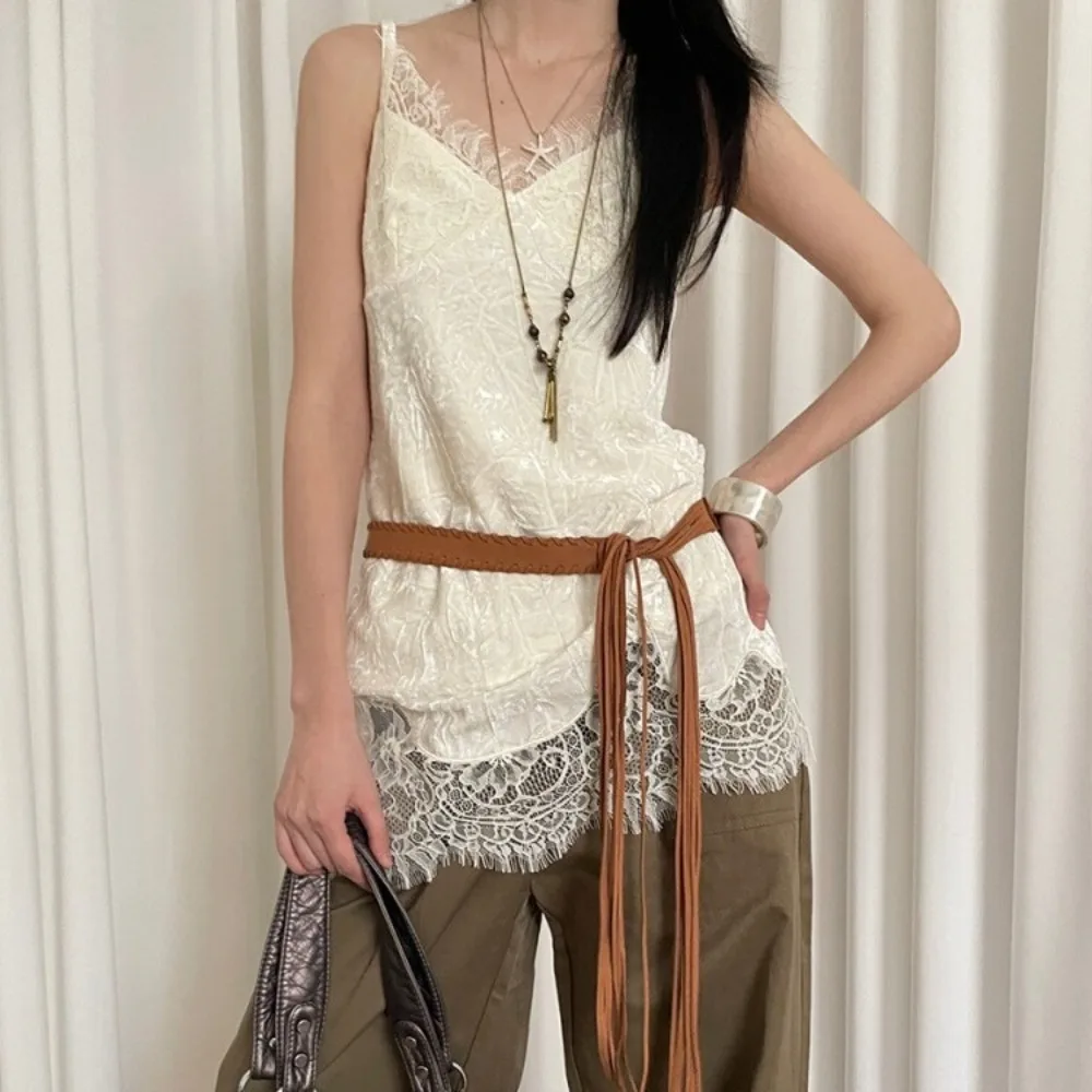 Simple Y2k Ethnic Style Belt Thin PU Bohemian Waist Rope Waist Chain Western Cowboy Belt Tassels Waistband Spicy Girl
Simple Y2k Ethnic Style Belt Thin PU Bohemian Waist Rope Waist Chain Western Cowboy Belt Tassels Waistband Spicy Girl