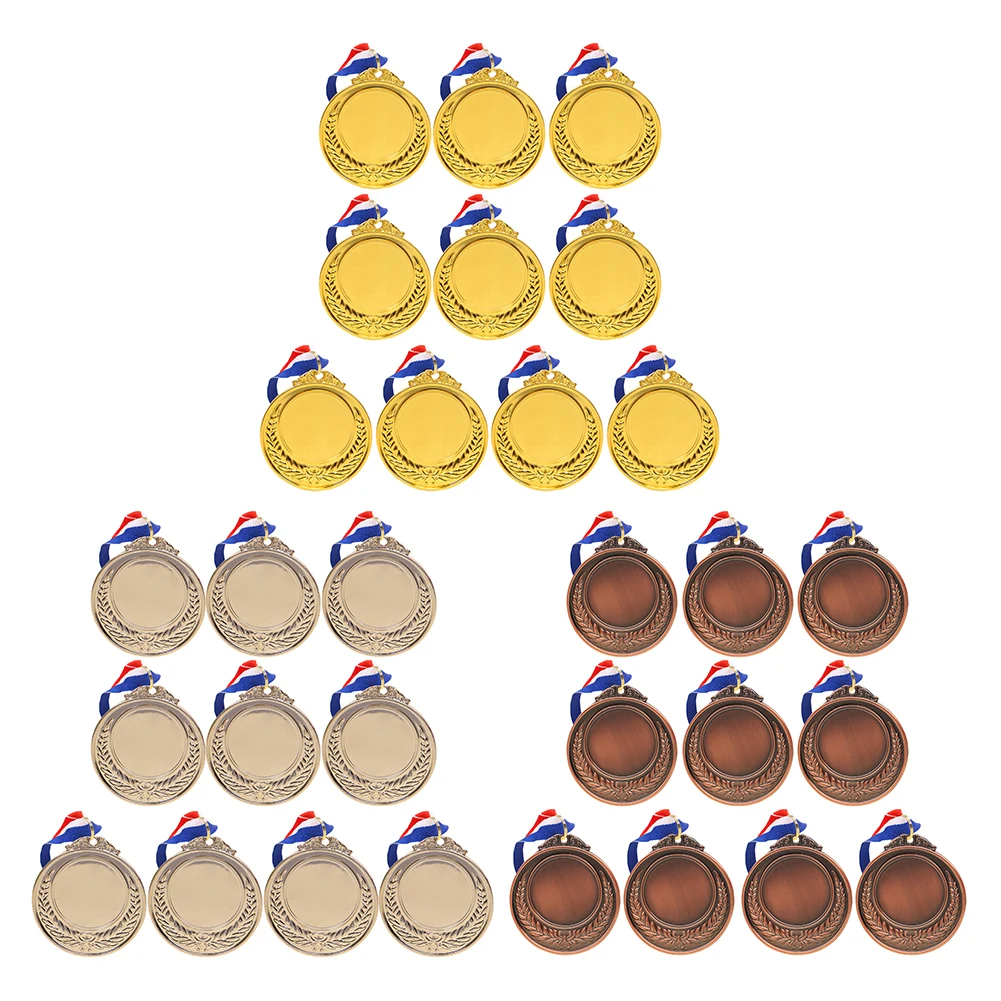 10Pcs Gold/Silver/Bronze Medal Award Medals with Neck Ribbon Sports Rewards 5.2cm Metal Winner Medals for Sports Games
10Pcs Gold/Silver/Bronze Medal Award Medals with Neck Ribbon Sports Rewards 5.2cm Metal Winner Medals for Sports Games