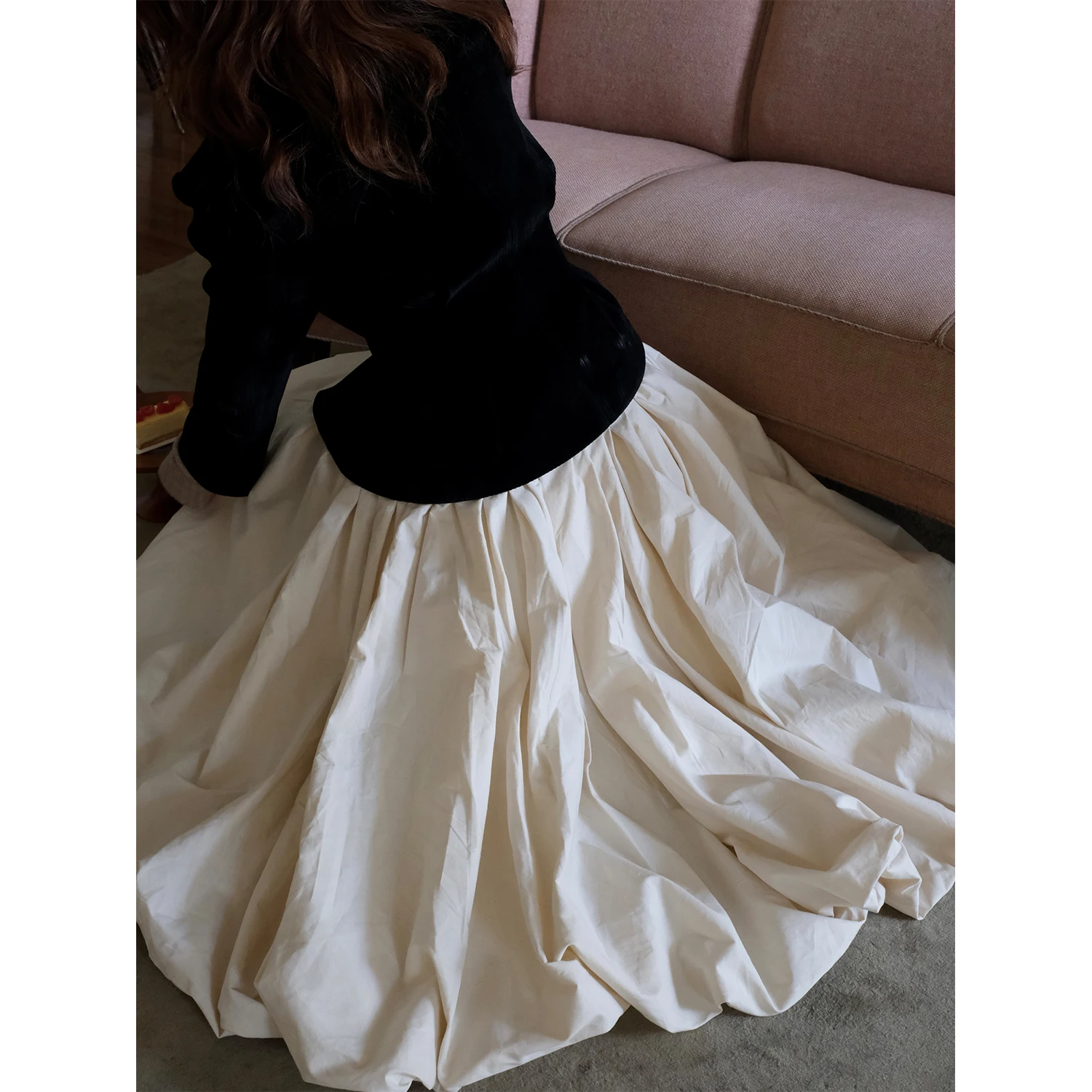 Dorydory Original Design Cloud Flower Bud Long Skirt Women's Pear Shape Body Small Umbrella Skirts Retro Cotton City Commute
Dorydory Original Design Cloud Flower Bud Long Skirt Women's Pear Shape Body Small Umbrella Skirts Retro Cotton City Commute