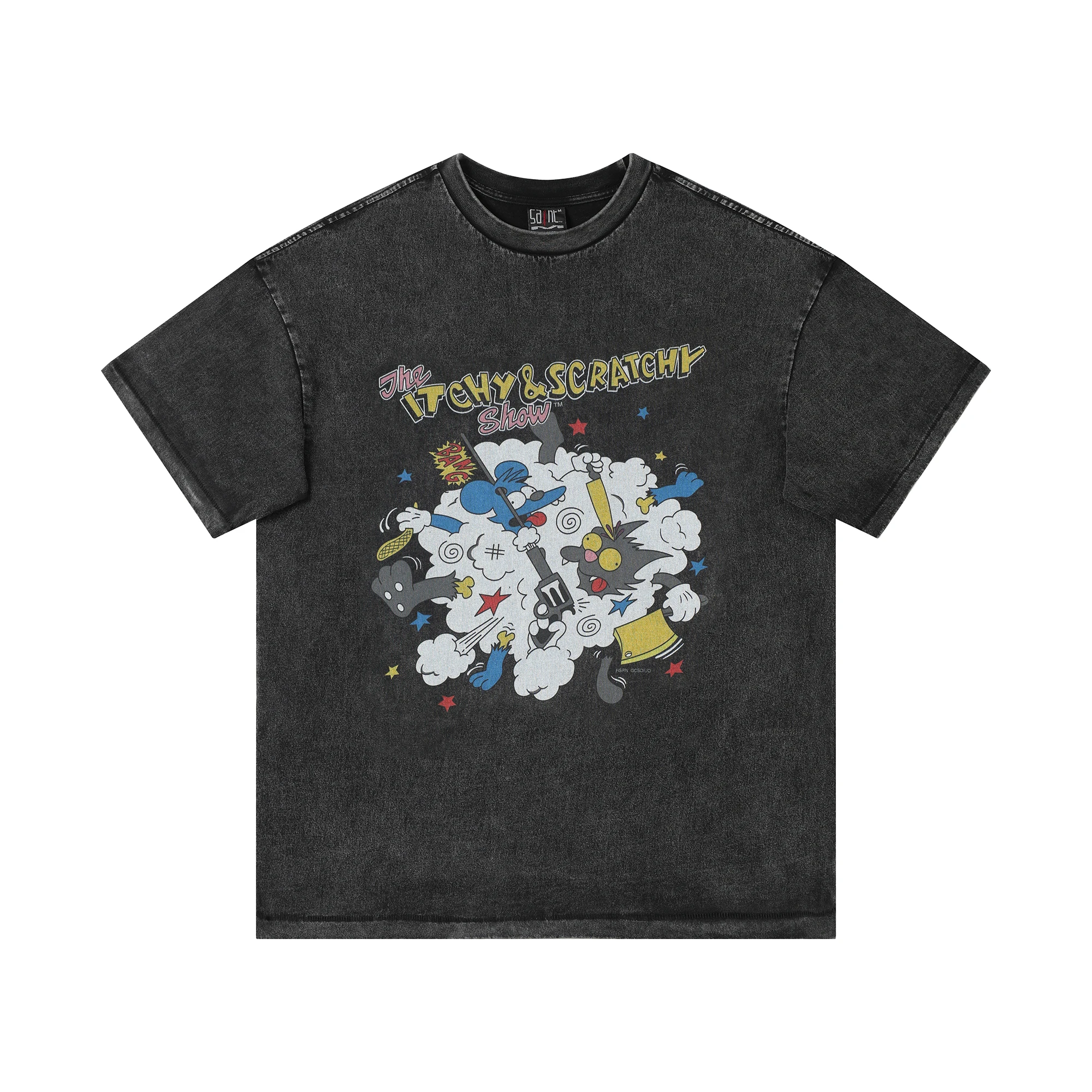New Round Neck Cartoon Printing Washed Short Sleeves Men's and Women's Loose Casual Oversize Couple Summer T-shirt
New Round Neck Cartoon Printing Washed Short Sleeves Men's and Women's Loose Casual Oversize Couple Summer T-shirt