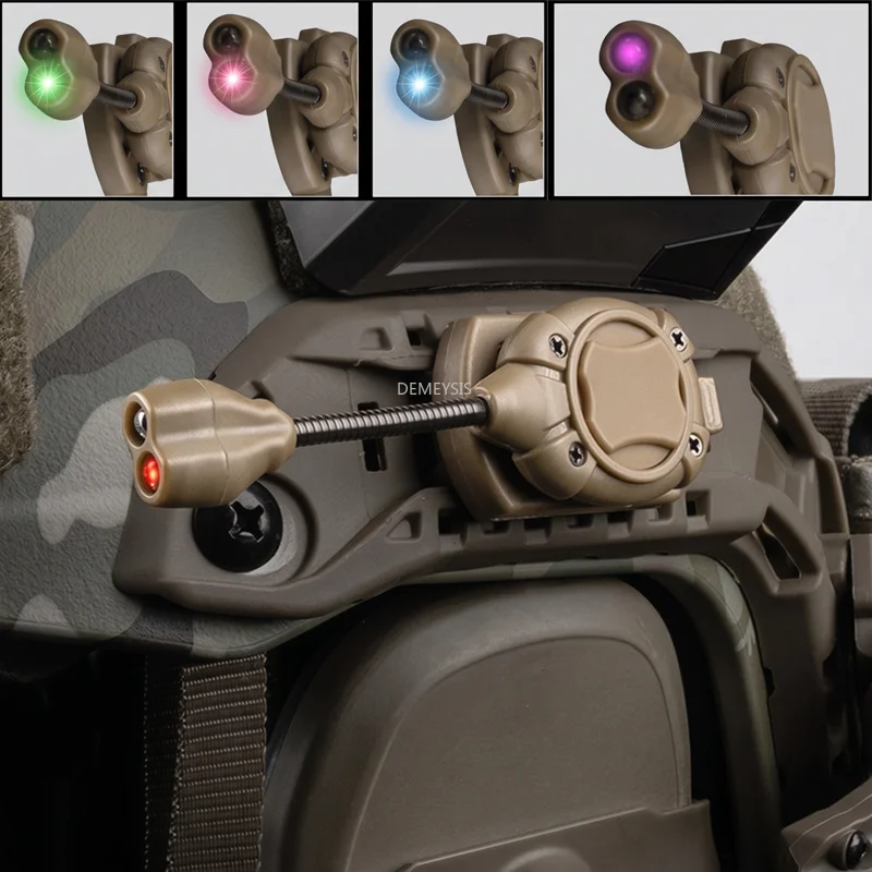 Tactical Helmet Lamp 4 Mode Red/Green/Blue/IR Outdoor Paintball Hunting Identification Lighting Shooting Flashlight EnergySaving
Tactical Helmet Lamp 4 Mode Red/Green/Blue/IR Outdoor Paintball Hunting Identification Lighting Shooting Flashlight EnergySaving