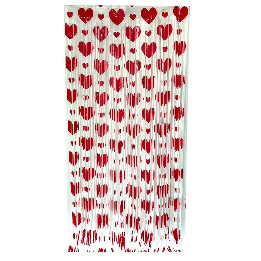 Heart Pattern Love Rain Curtain Hanging Foldable Streamers Curtains Self-adhesive Widely Application Photo Booth Props
Heart Pattern Love Rain Curtain Hanging Foldable Streamers Curtains Self-adhesive Widely Application Photo Booth Props