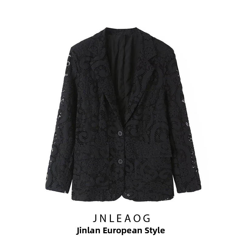 JNLEAOG Summer New Women's Fashionable Lace Suit Long Sleeve Versatile Design Polyester Fabric Plain Color Elegant Style
JNLEAOG Summer New Women's Fashionable Lace Suit Long Sleeve Versatile Design Polyester Fabric Plain Color Elegant Style