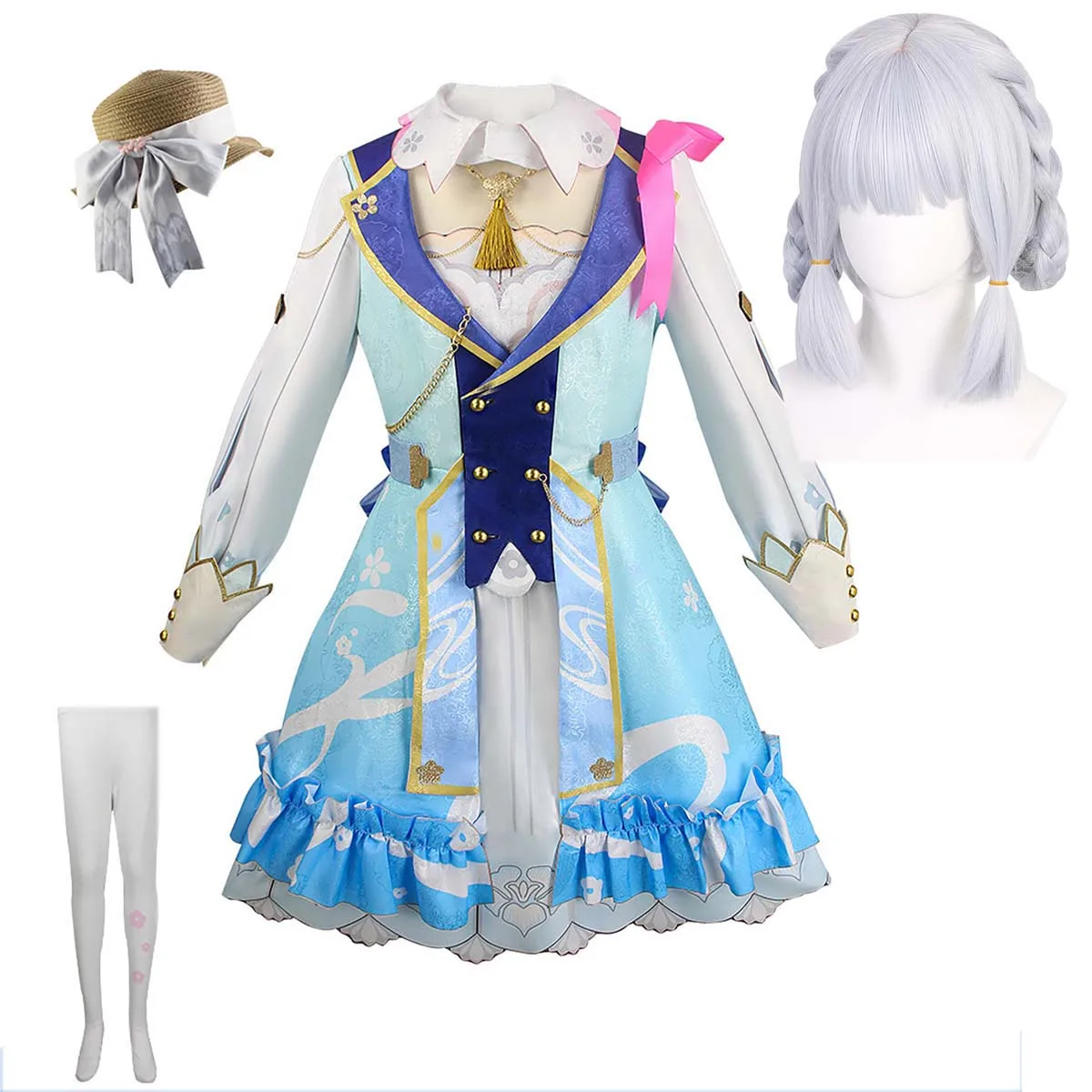 Игра Genshin Impact Flower Time Letter Косплей Камисато Аяка Одежда на Хэллоуин
Игра Genshin Impact Flower Time Letter Косплей Камисато Аяка Одежда на Хэллоуин