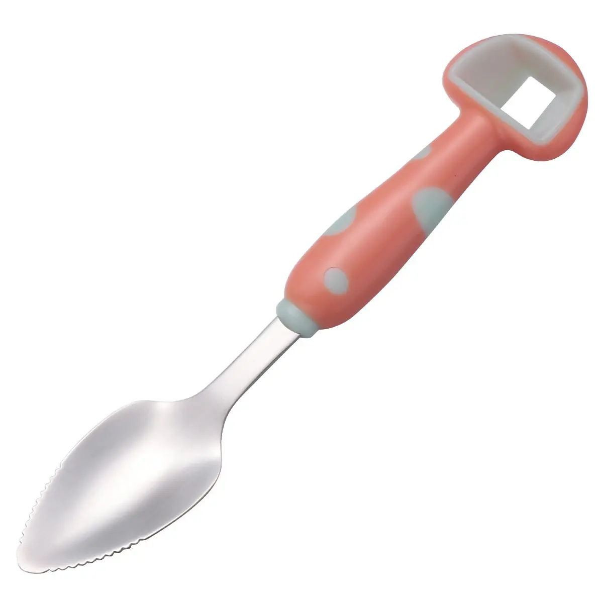 Lovely Baby Puree Spoon Stainless Steel Mushroom Design Ergonomic Handle Serrated Edges Easy Holding Grapefruit Fruit Dessert
Lovely Baby Puree Spoon Stainless Steel Mushroom Design Ergonomic Handle Serrated Edges Easy Holding Grapefruit Fruit Dessert
