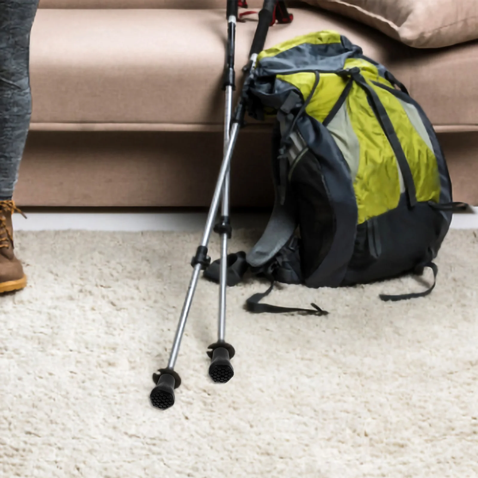 6Pcs Crutch Tips Plastic Nonskid Cane Ends Trekking Pole Foot Cover Replacement Hiking Pole Protectors Lightweight
6Pcs Crutch Tips Plastic Nonskid Cane Ends Trekking Pole Foot Cover Replacement Hiking Pole Protectors Lightweight